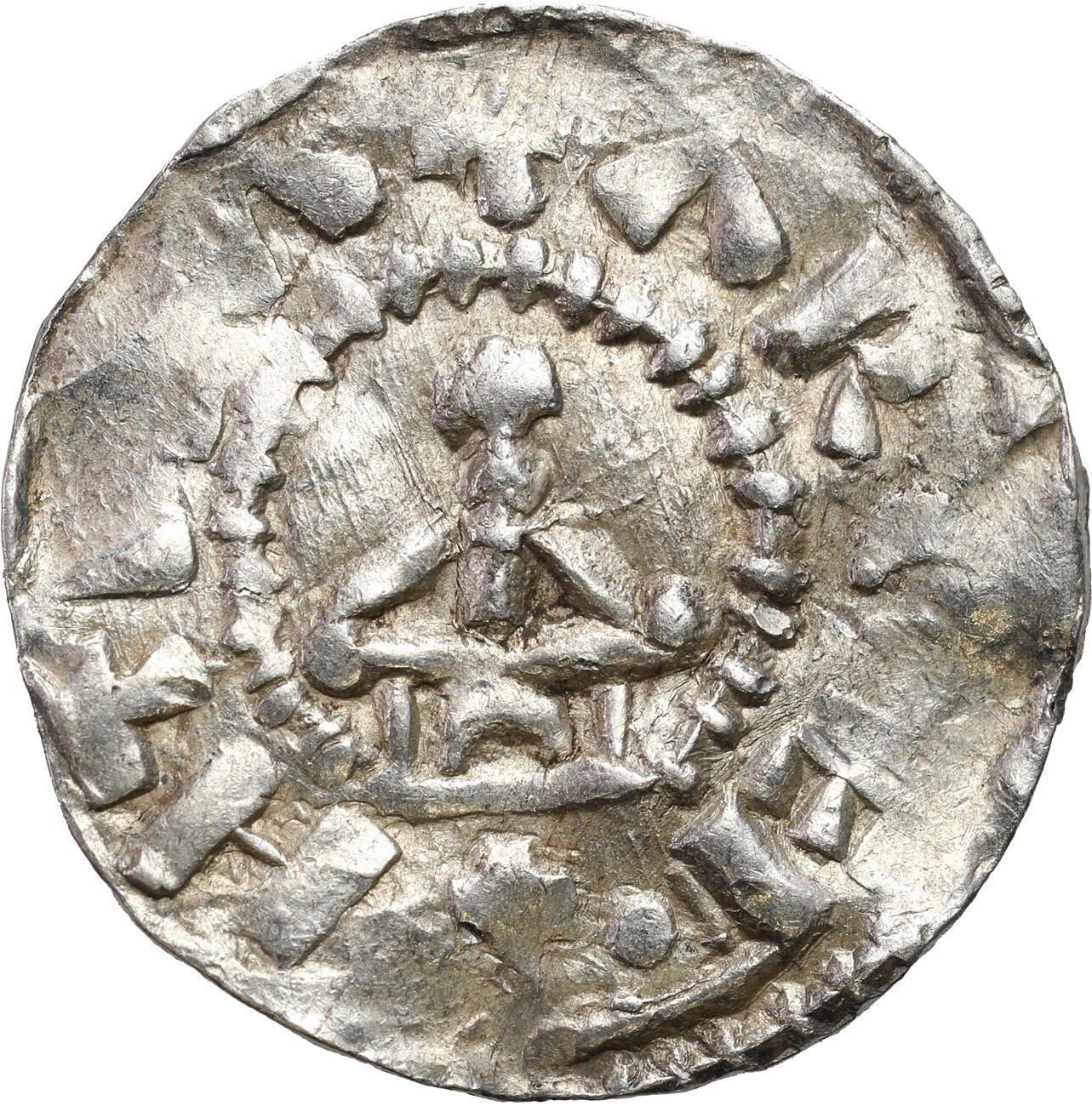 Niemcy, Szwabia – Strasburg. Otto III (983–1002). Denar 983-1002