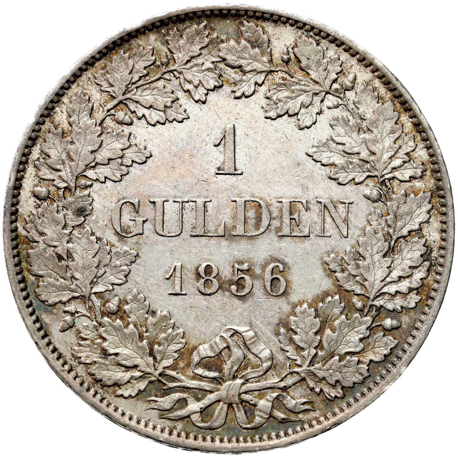 Niemcy, Bawaria. Maksymilian II Józef (1848–1864). 1 gulden 1856, Monachium - PIĘKNY