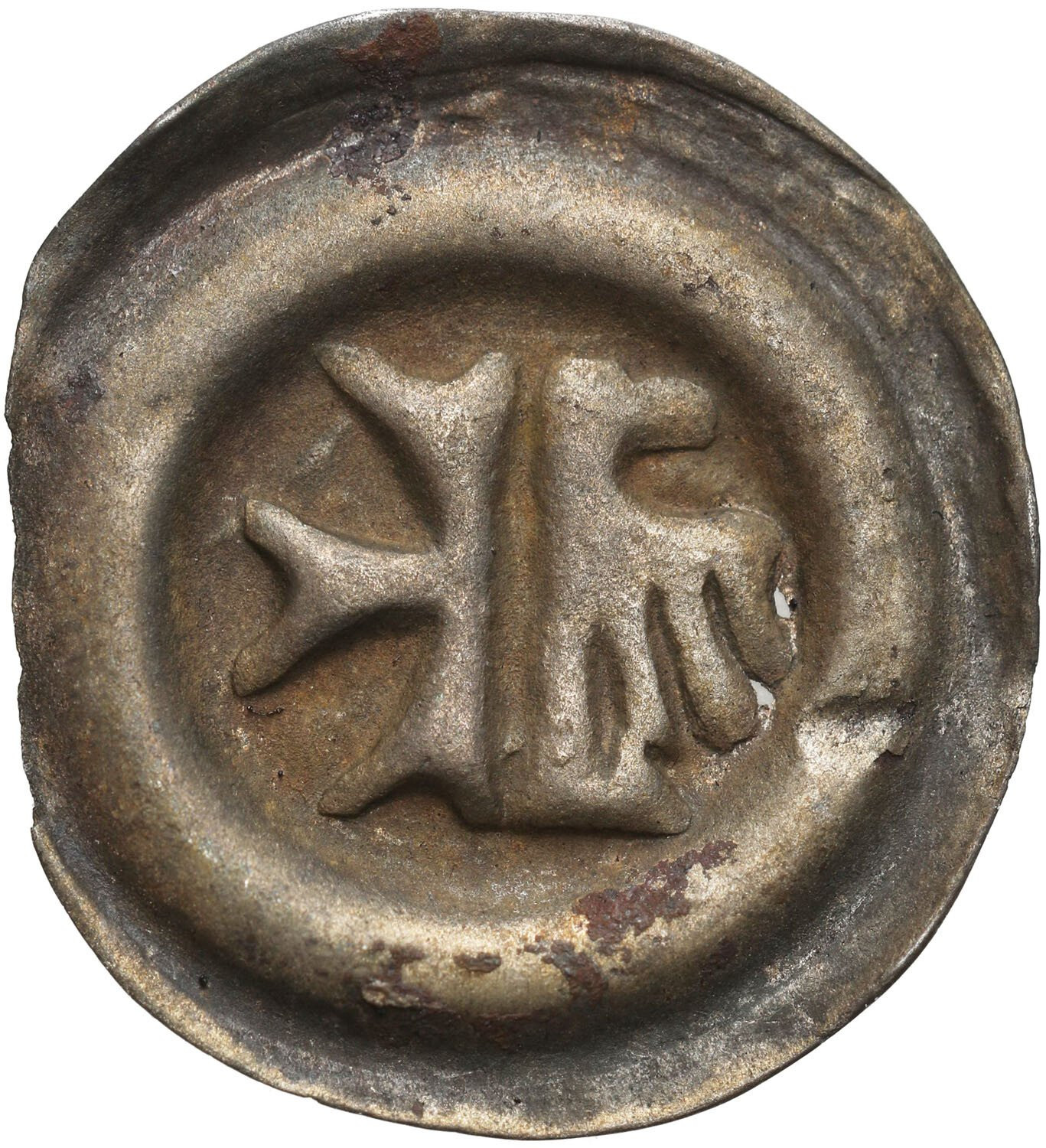 Śląsk, Księstwo Opolskie. Bernard 1400–1449 lub Mikołaj I (1439–1476). Brakteat XV w., Opole