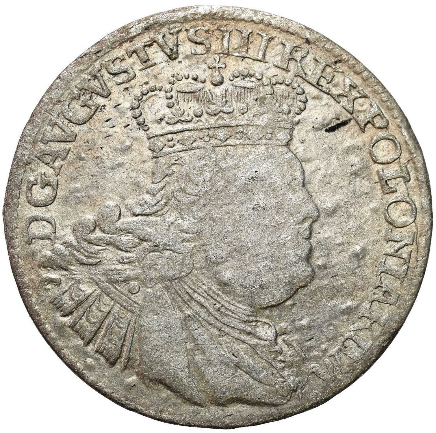 August III Sas. Szóstak (6 groszy) 1755 Lipsk