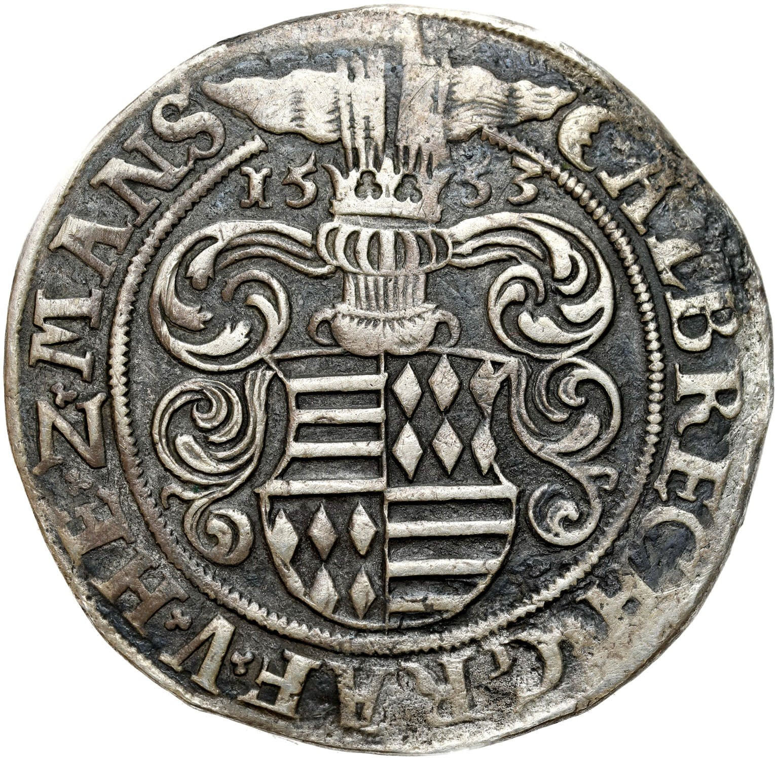 Niemcy, Mansfeld. Albrecht VII. (1546-1554). Taler 1553, Eisleben