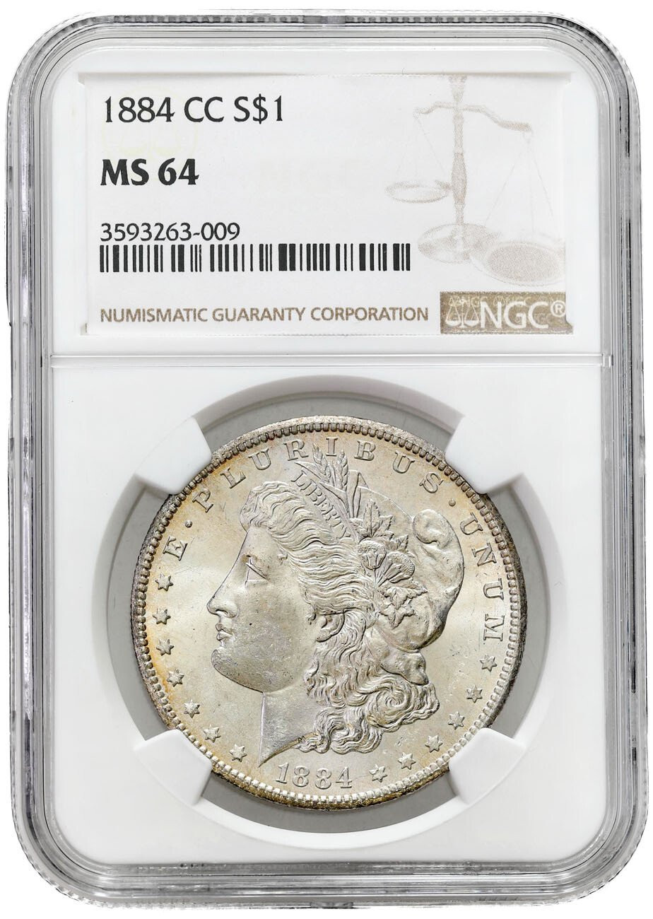 USA. 1 Dolar 1884 CC Carson City NGC MS64 – RZADKI