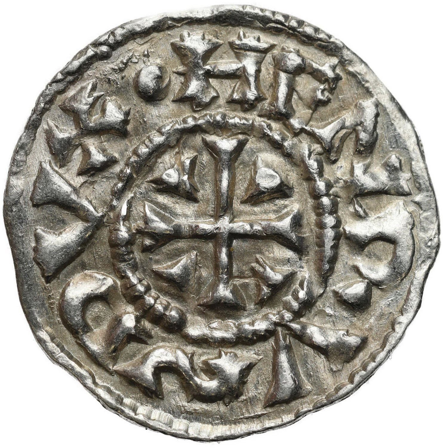 Niemcy, Bawaria - Ratyzbona. Henryk II Kłótnik (985–995). Obol - PIĘKNY i RZADKI