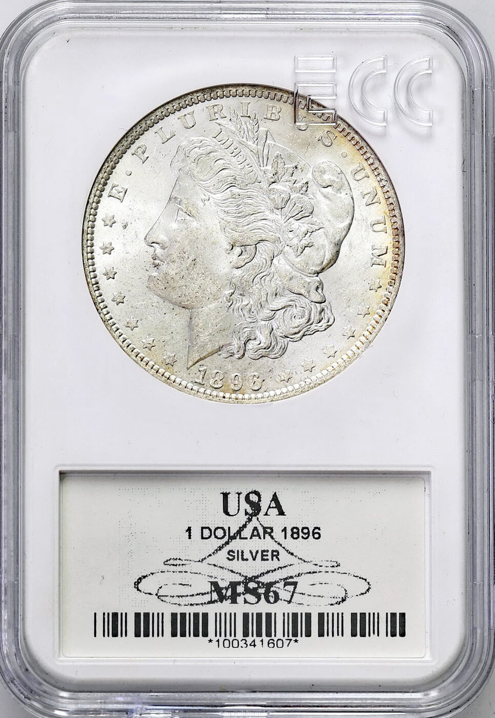 USA. Dolar 1896, Filadelfia GCN MS67 - ŁADNE