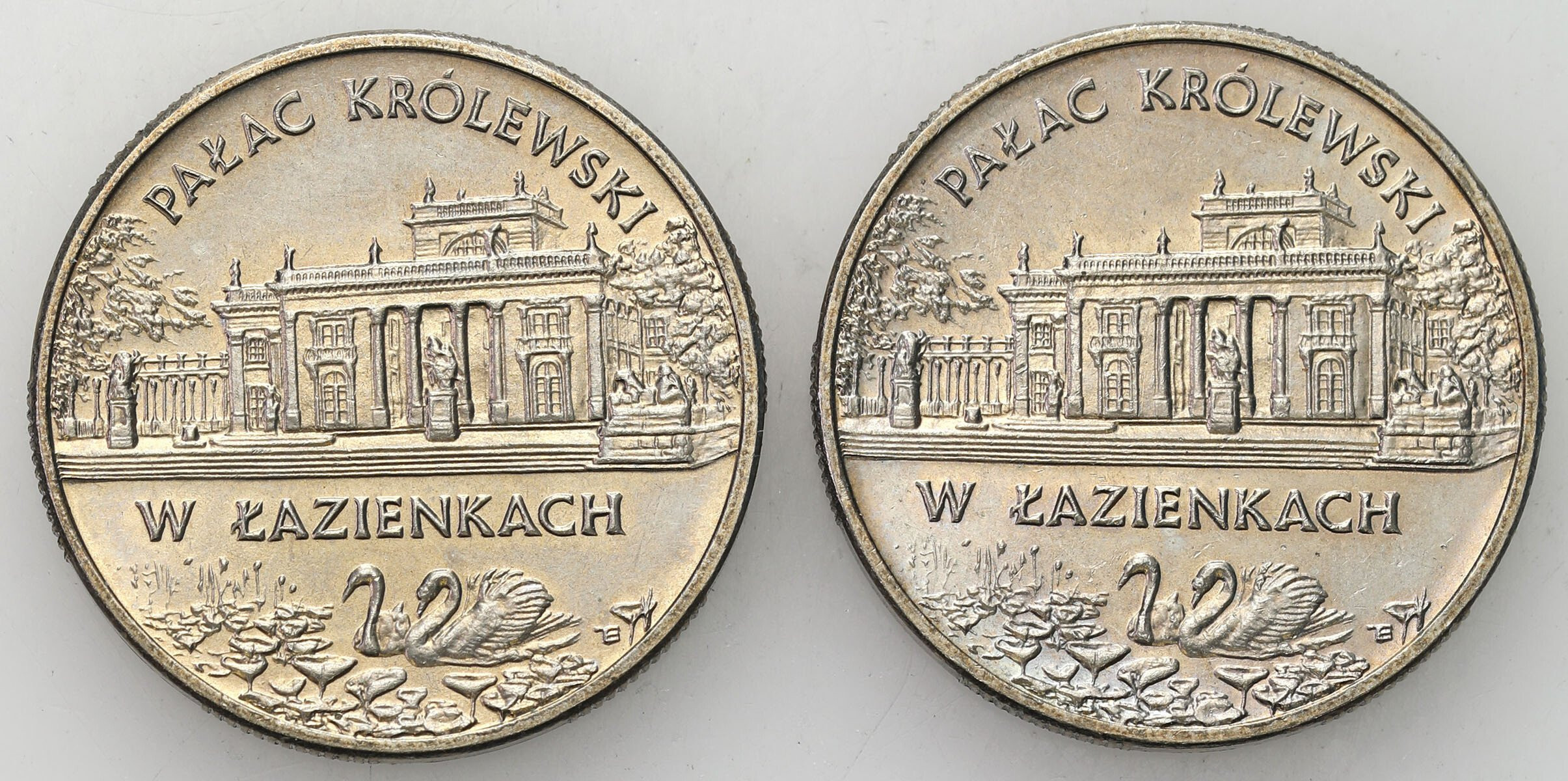 III RP. 2 złote 1995 Pałac Królewski w Łazienkach, zestaw 2 sztuk 