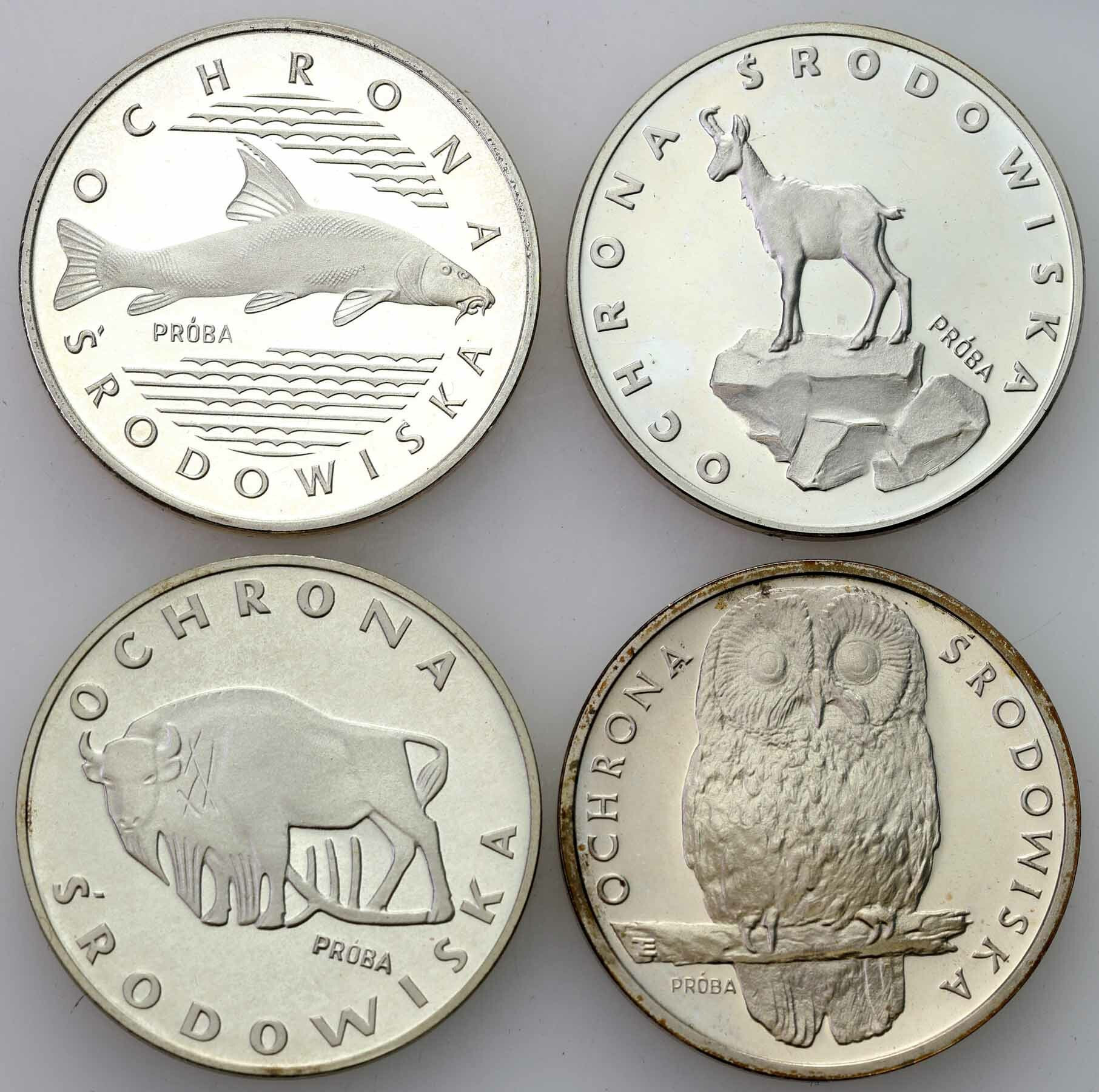 PRL. PRÓBA 100-1000 złotych 1977-1986, zestaw 4 sztuk