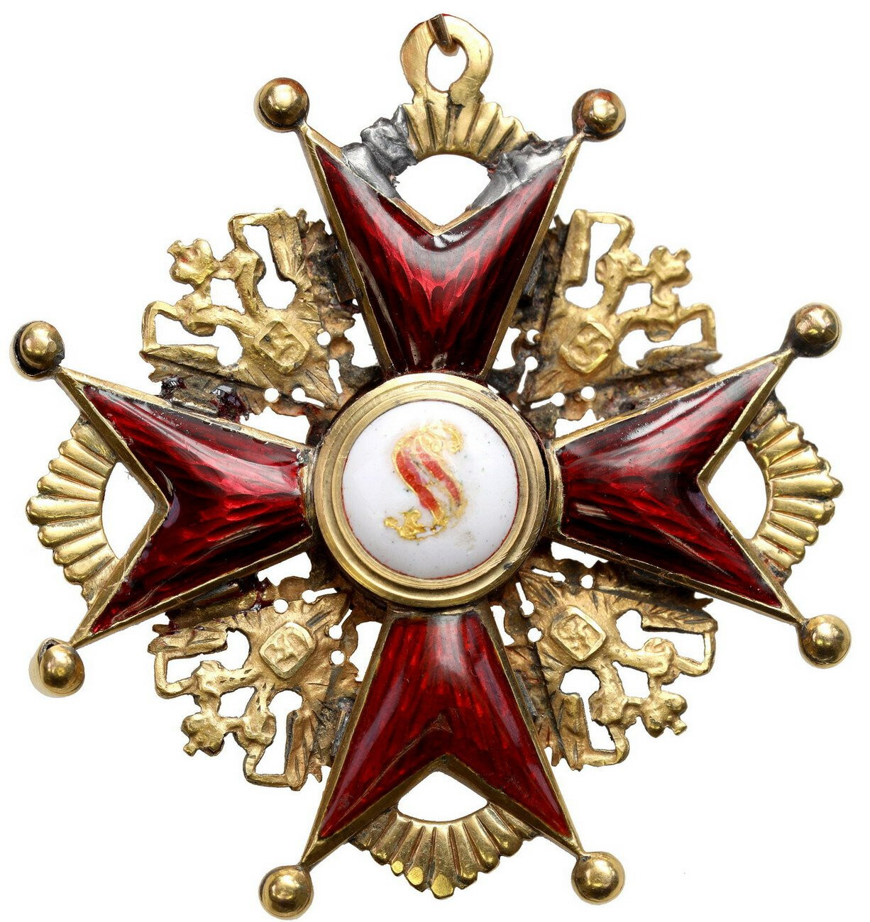 Rosja. Order Świętego Stanisława II klasy, złoto - RZADKI