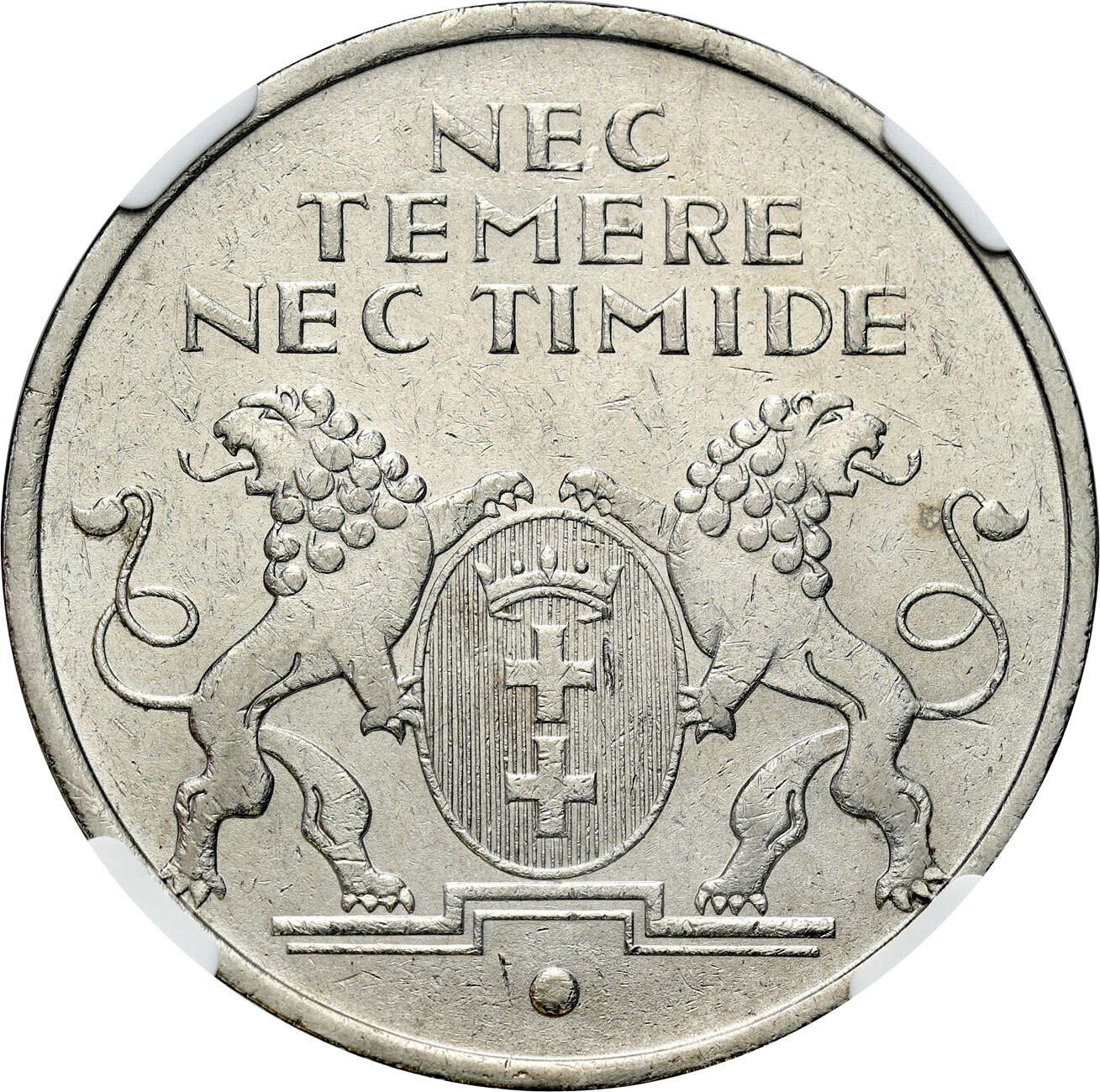 Wolne Miasto Gdańsk / Danzig. 10 Guldenów 1935 Ratusz NGC MS62 – RZADKIE