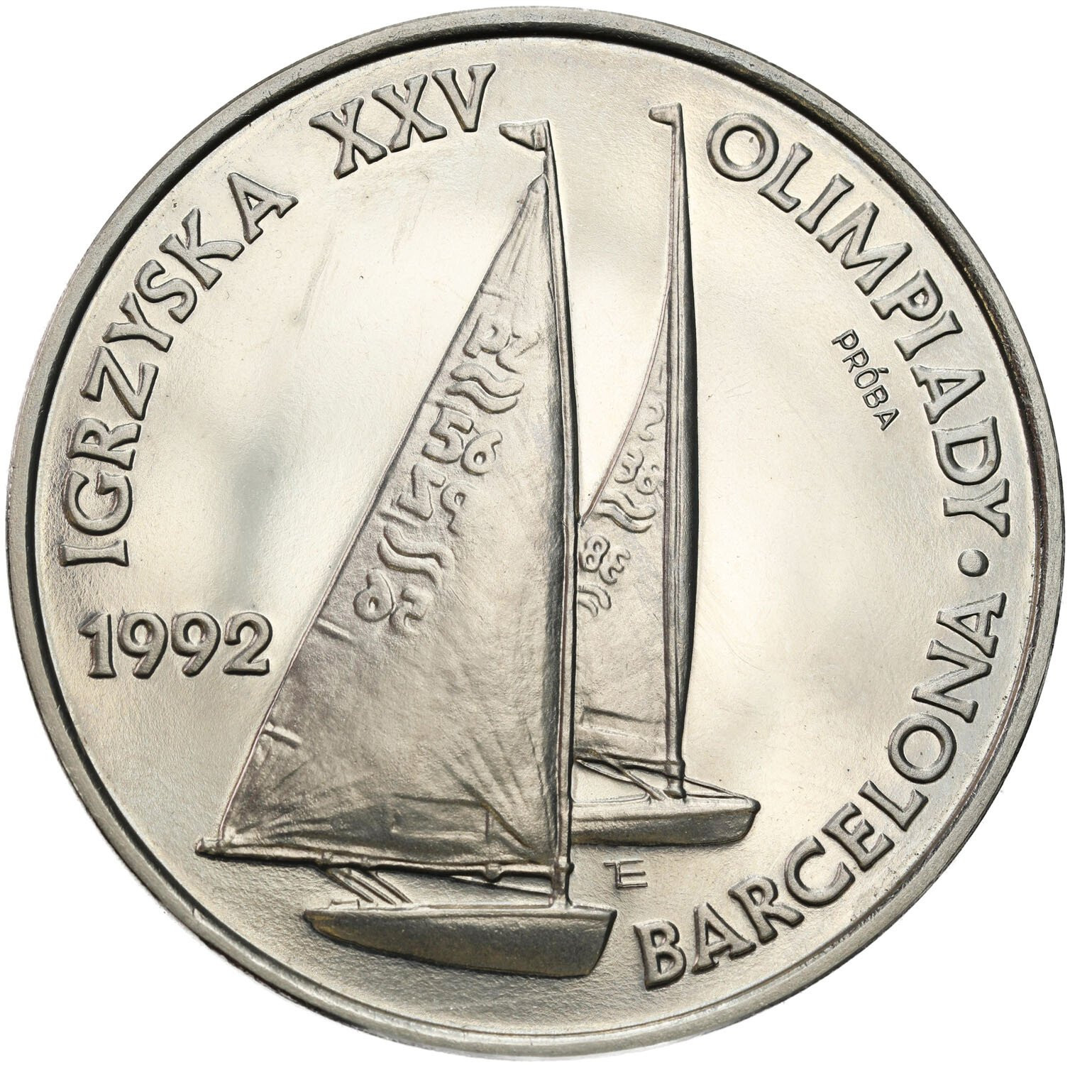  PRÓBA Nikiel 200.000 złotych 1991 Igrzyska XXV Olimpiady - Barcelona - żaglówki 