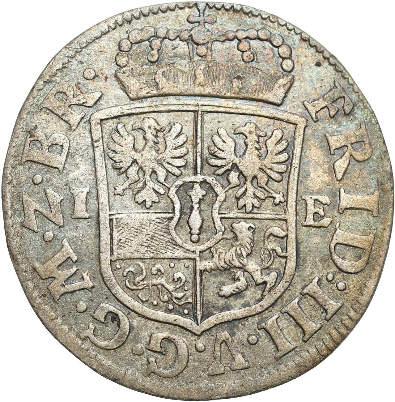 Niemcy, Prusy-Brandenburgia, Fryderyk Wilhelm, 1/12 talara 1690 IE, Magdeburg
