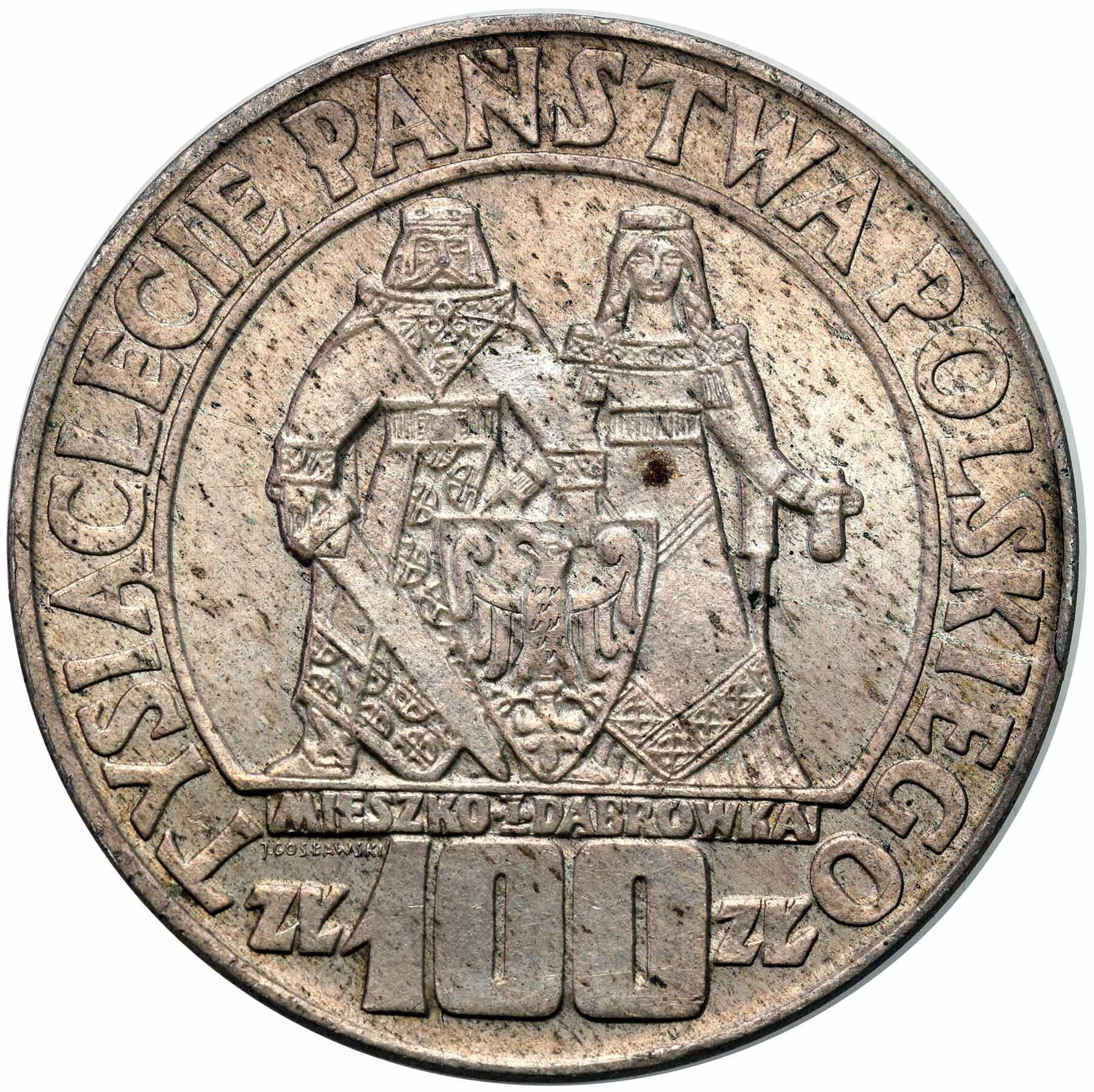 100 złotych 1966 Mieszko i Dąbrówka – Millenium 