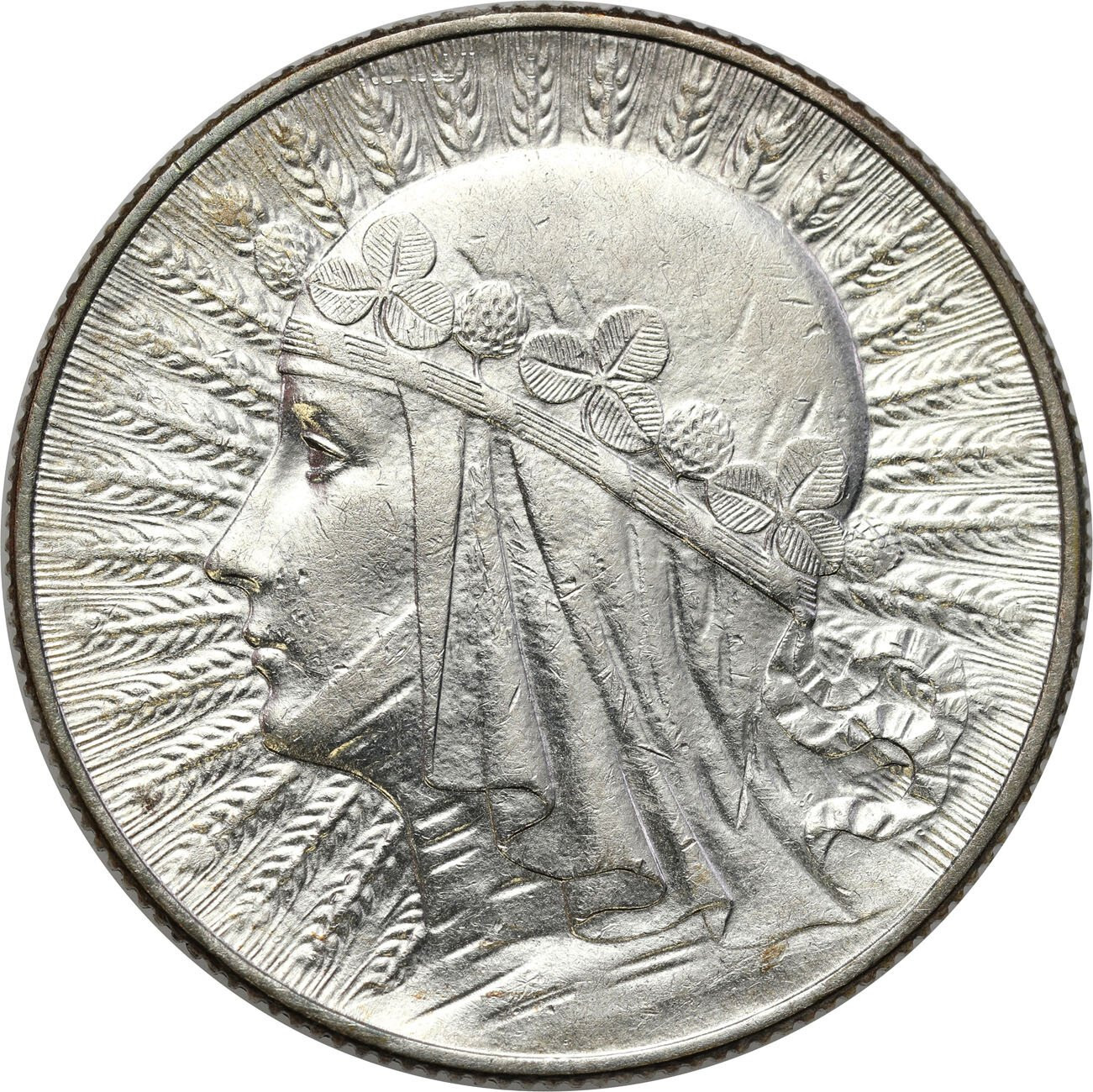 II RP. 5 złotych 1933 głowa kobiety – PIĘKNE