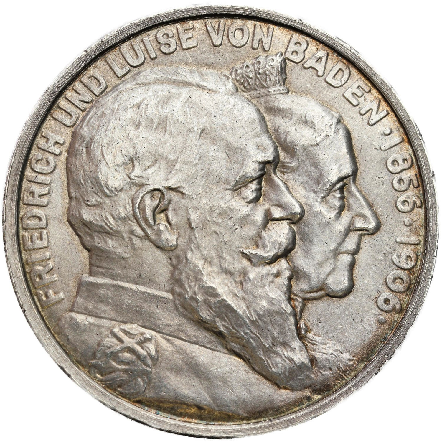 Niemcy, Badenia. Fryderyk I (1856–1907). 5 marek 1906, Karlsruhe