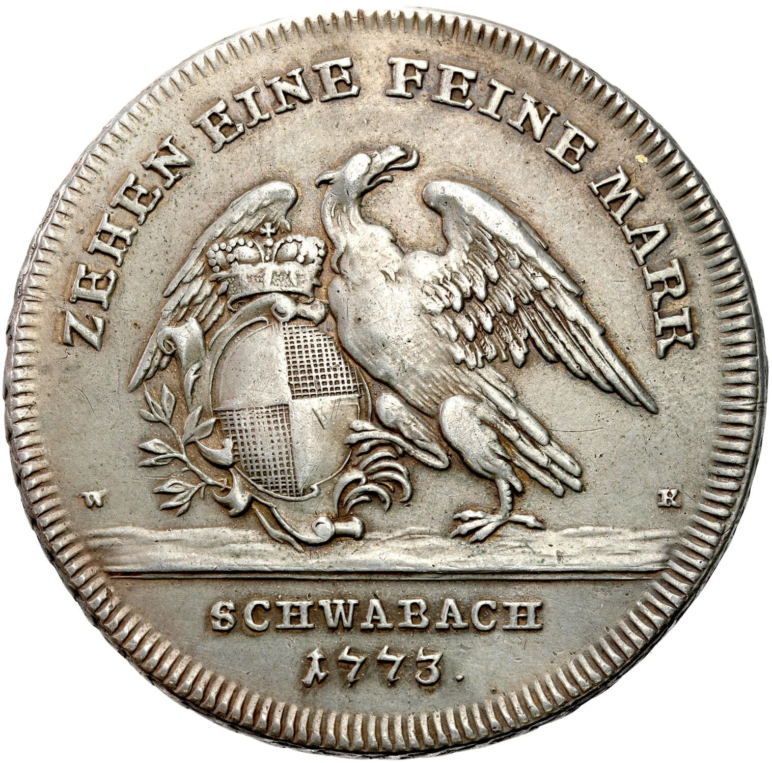 Niemcy, Brandenburgia-Ansbach, Aleksander. Talar 1773 G, Schwabach - RZADKI