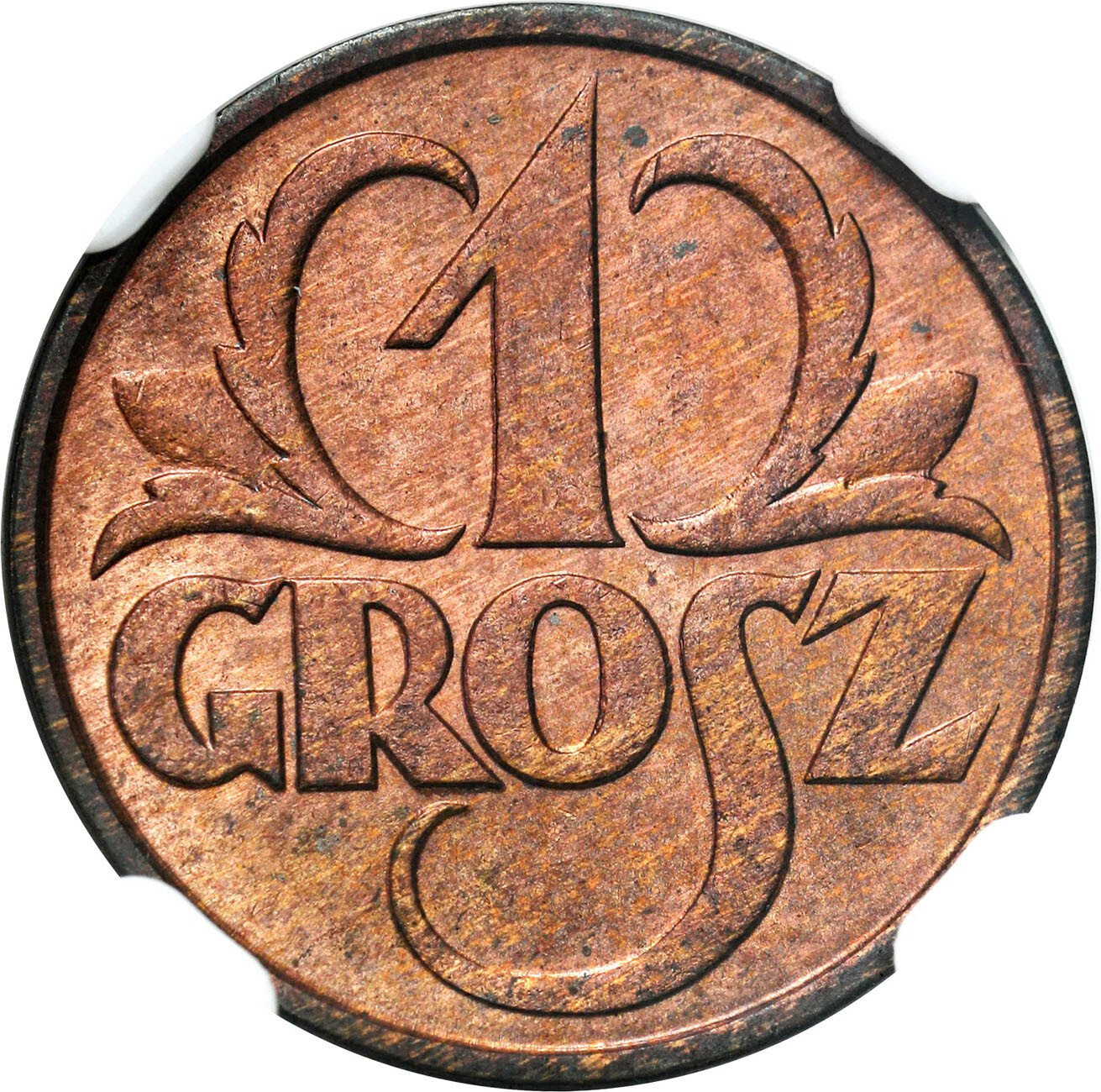 II RP. 1 grosz 1931 NGC MS64 RD