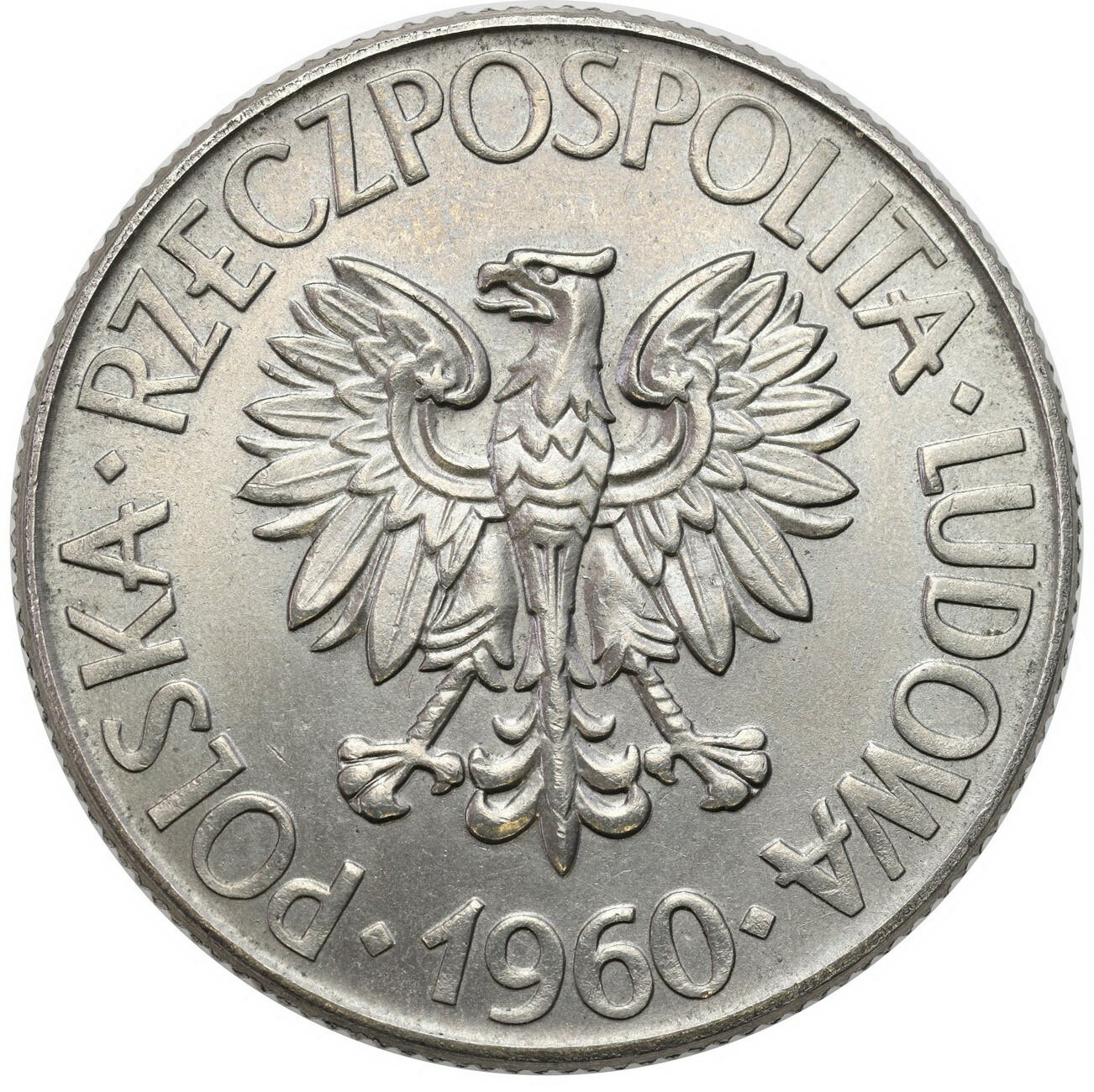PRL. PRÓBA Nikiel 10 złotych 1960 - Tadeusz Kościuszko