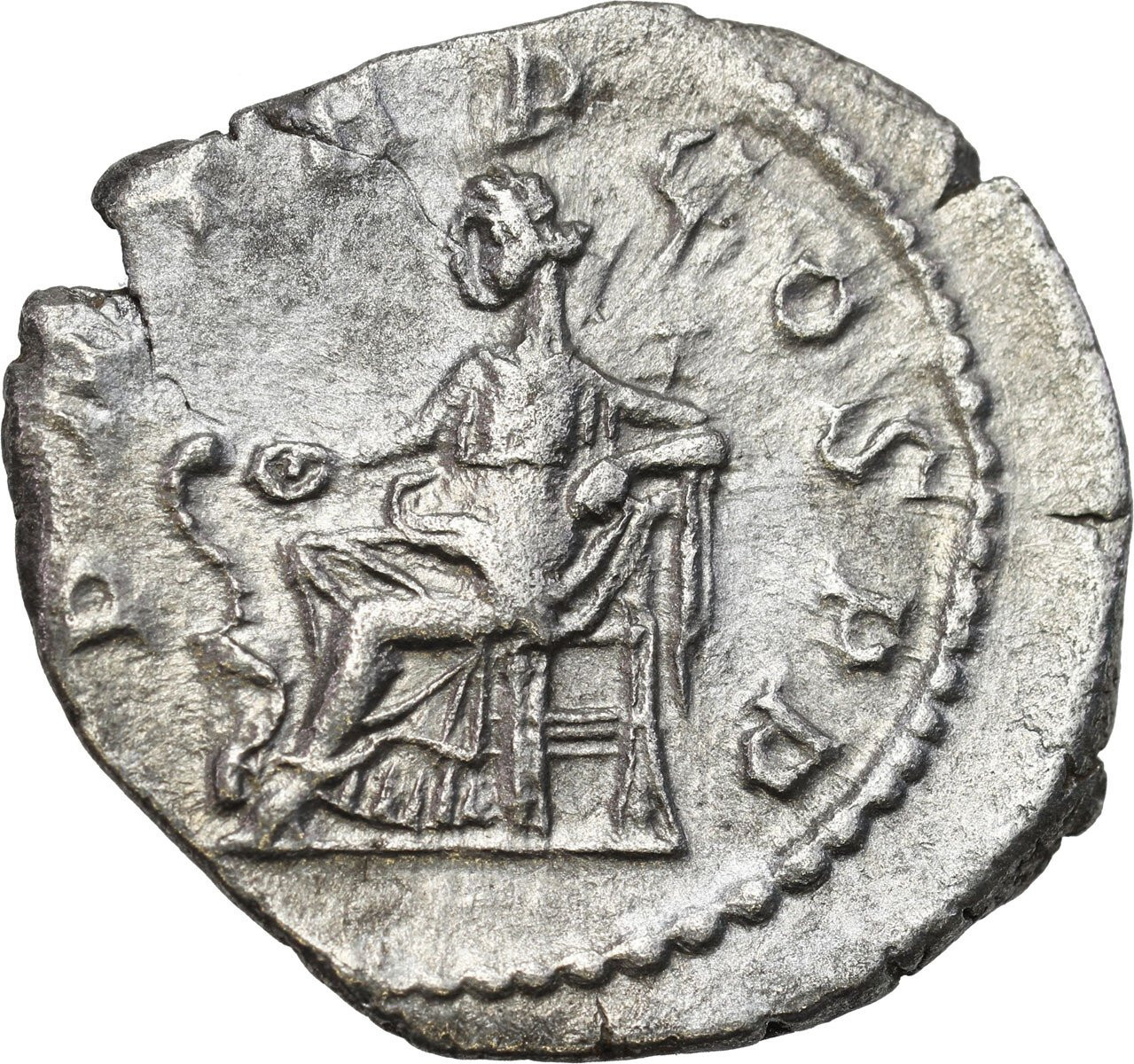 Cesarstwo Rzymskie. Aleksander Sewer (222–235). Denar 222, Rzym