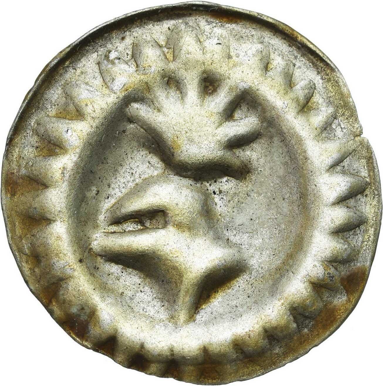 Niemcy, Brandenburgia. Fryderyk II (1440–1470). Fenig brakteatowy, Frankfurt