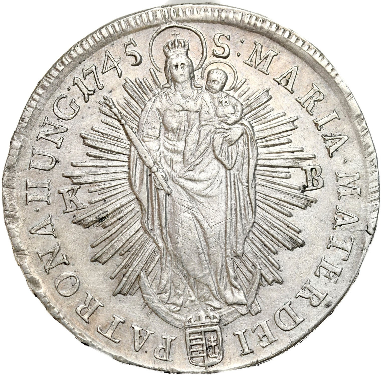 Węgry. Maria Teresa (1740–1780), Talar 1745, Kremnica