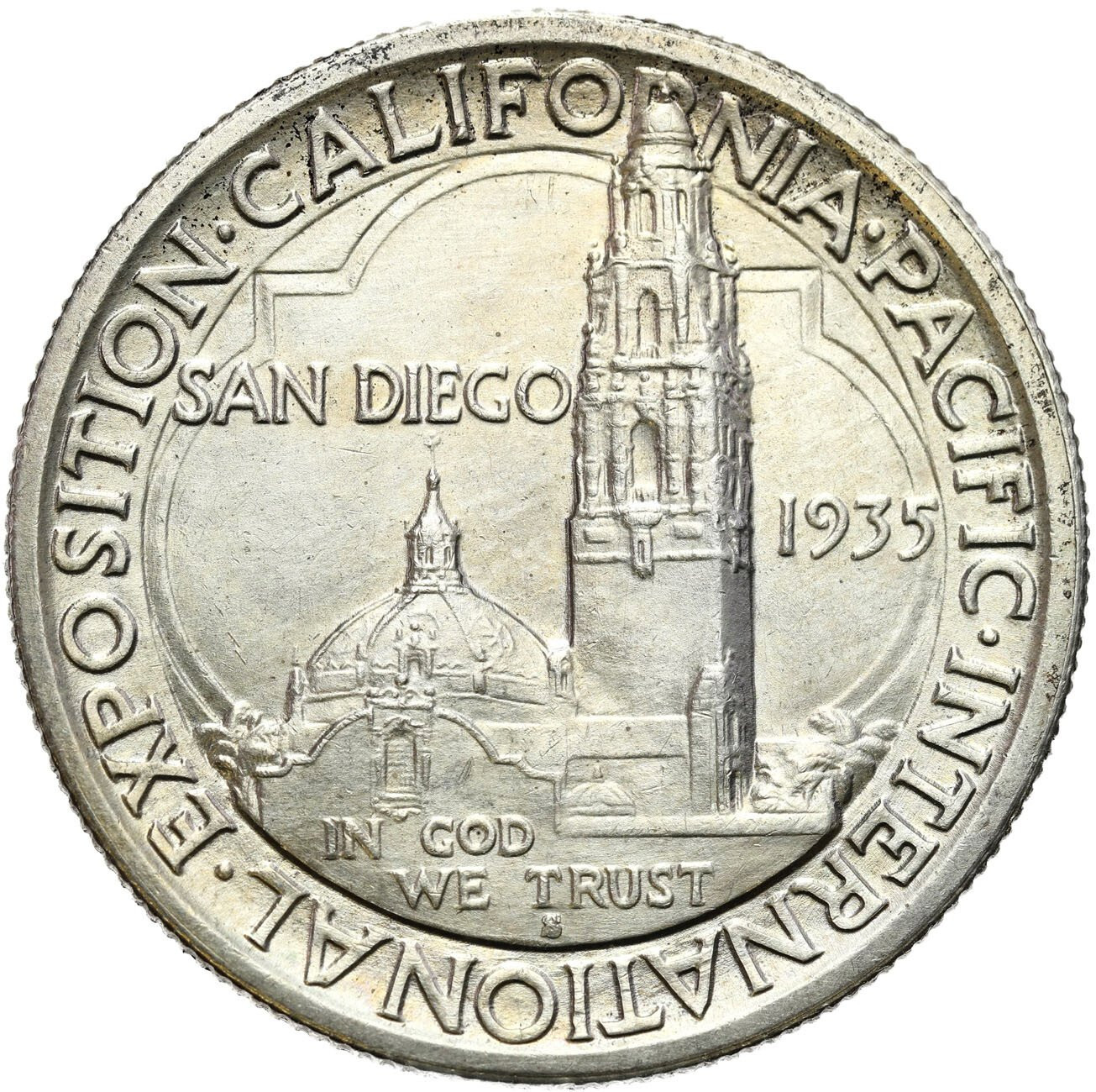 USA 1/2 dolara (50 centów) 1935 S California Pacific, San Francisco - RZADSZA