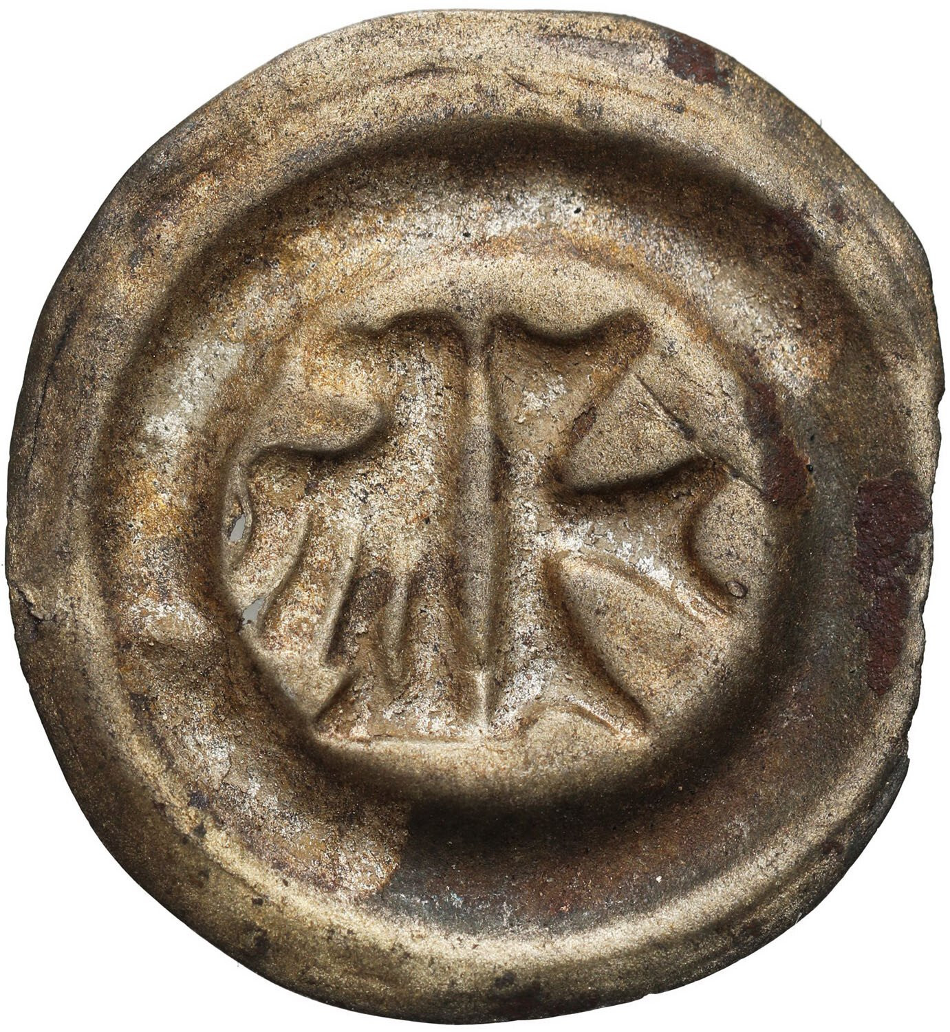 Śląsk, Księstwo Opolskie. Bernard 1400–1449 lub Mikołaj I (1439–1476). Brakteat XV w., Opole
