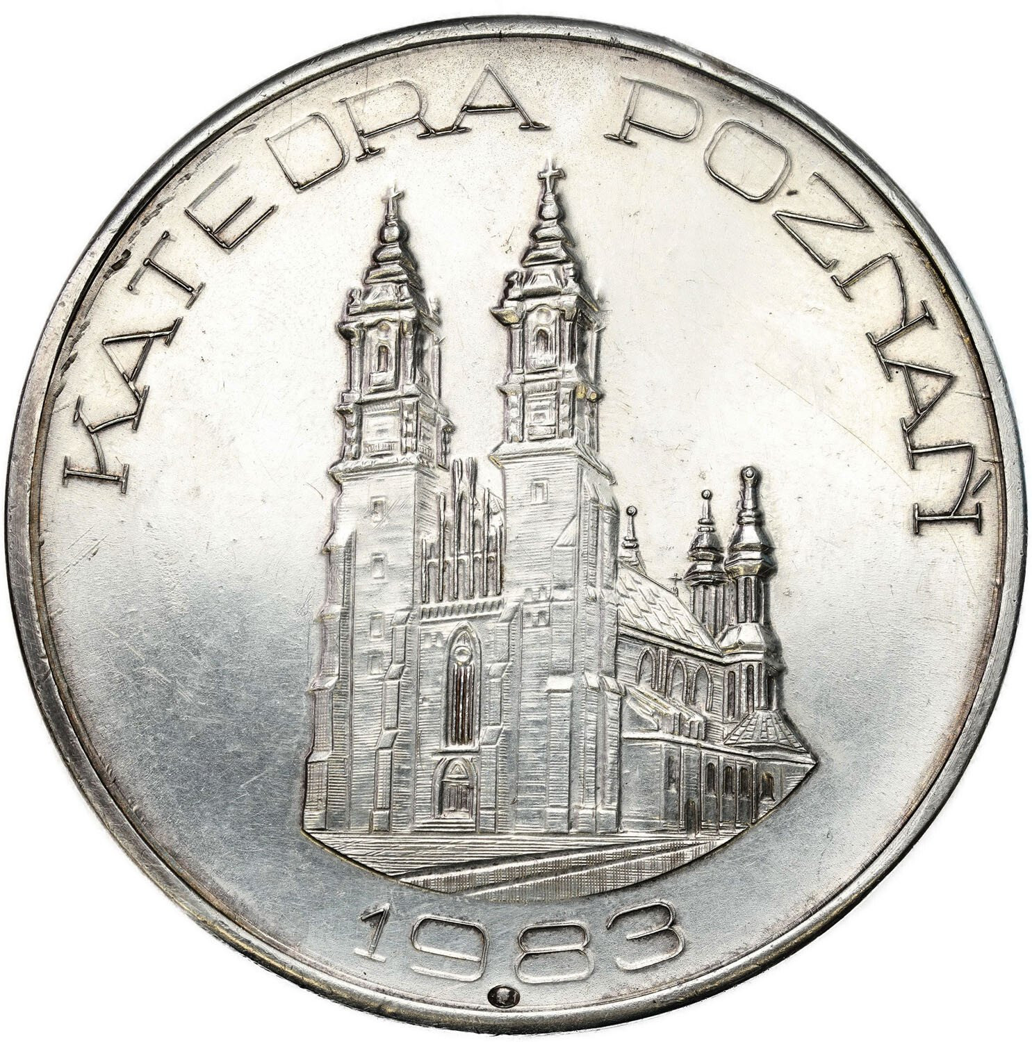 PRL. Medal Wizyta papieża w Poznaniu 1983 - SREBRO