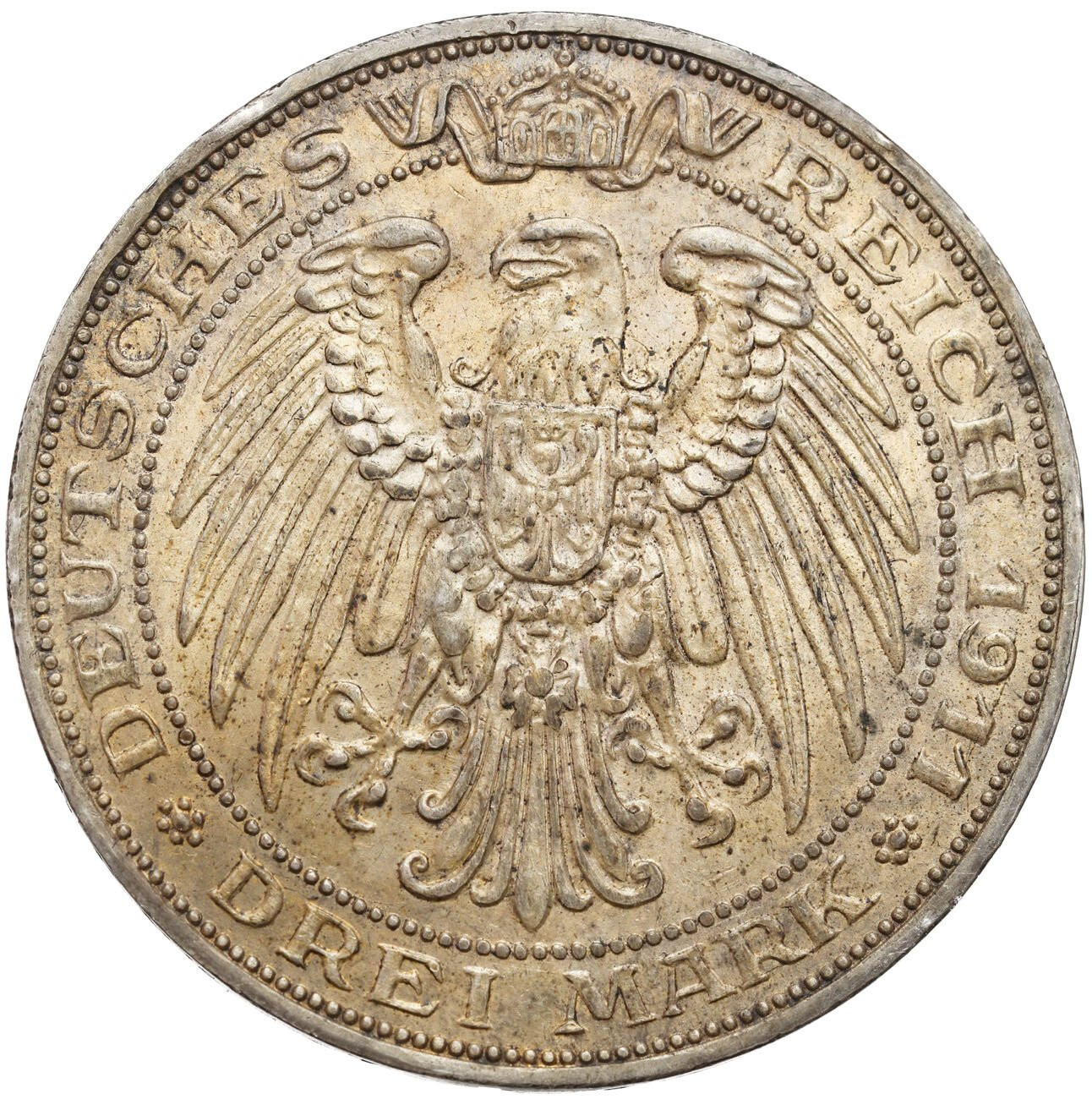 Niemcy, Prusy. Wilhelm II (1888–1918). 3 marki 1911 A, Berlin