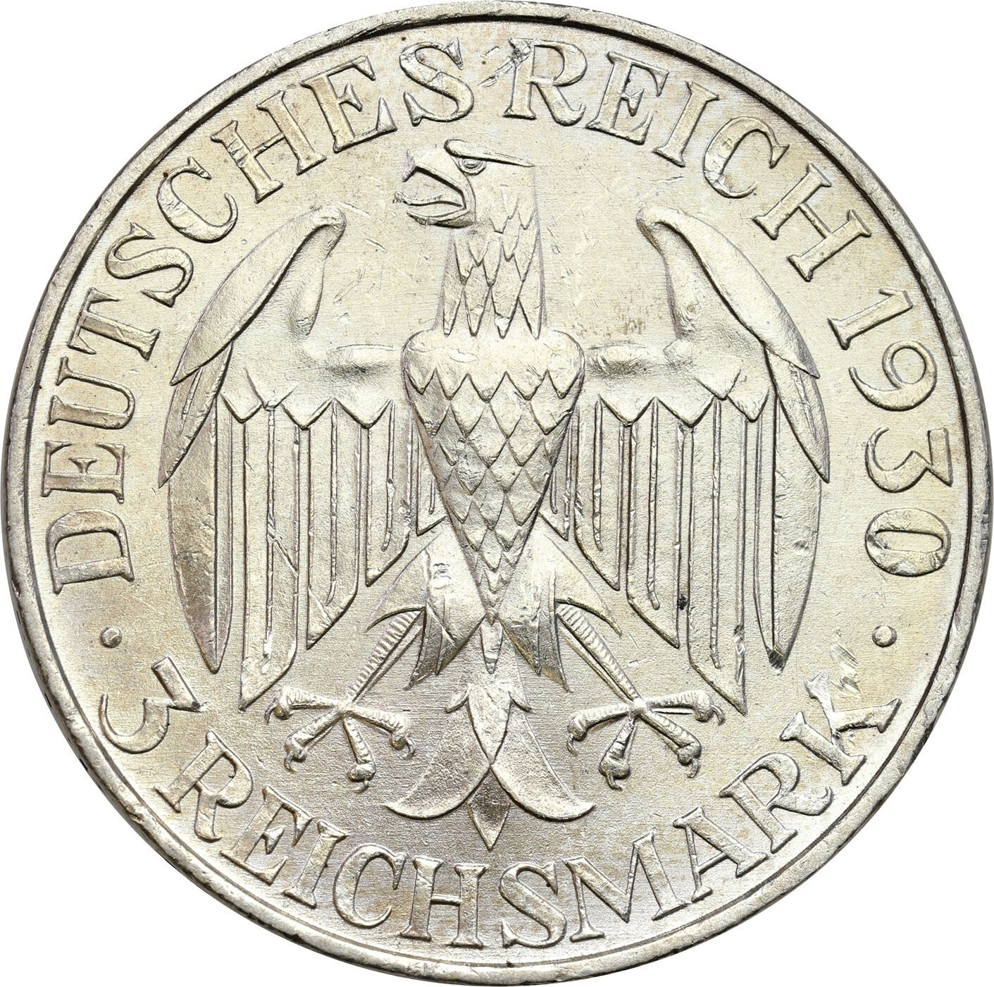 Niemcy, Weimar. 3 marki 1930 A, Berlin - Zeppelin - ŁADNE