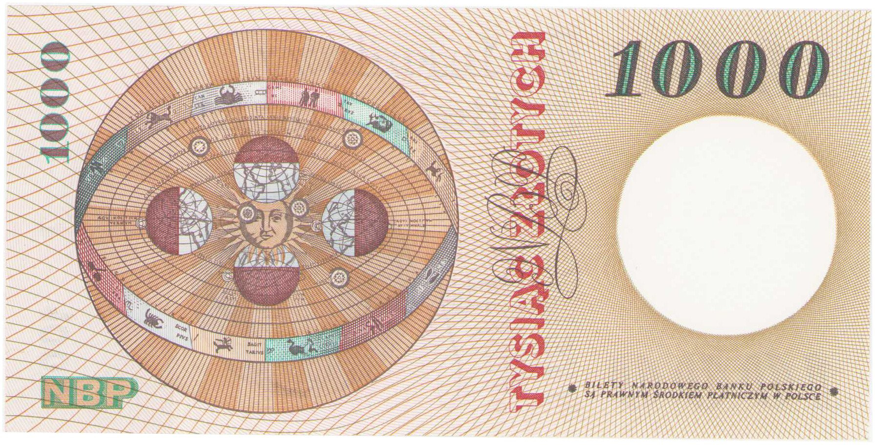 Kopernik 1.000 złotych 1965 seria R - PIĘKNY