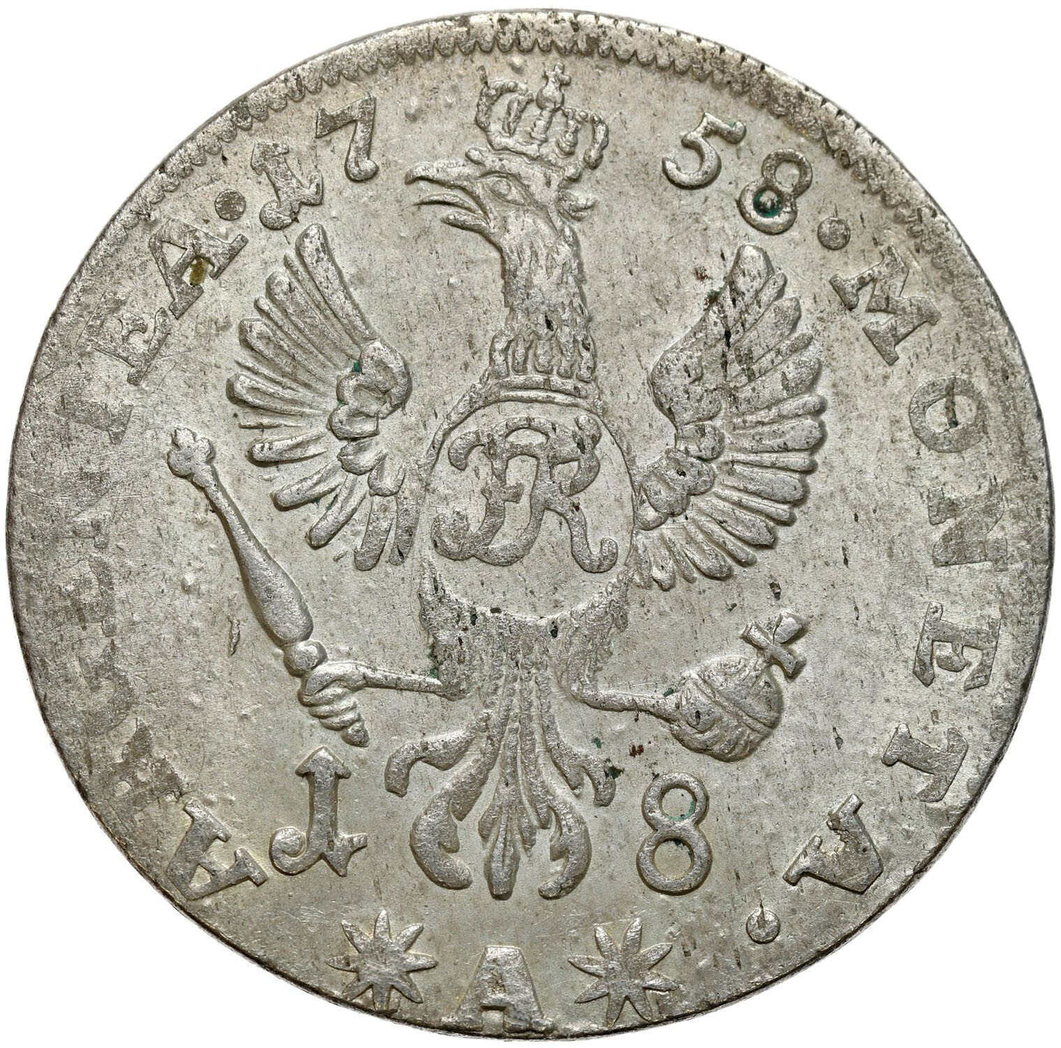 Niemcy, Prusy. Fryderyk II. Ort 1758, A, Berlin