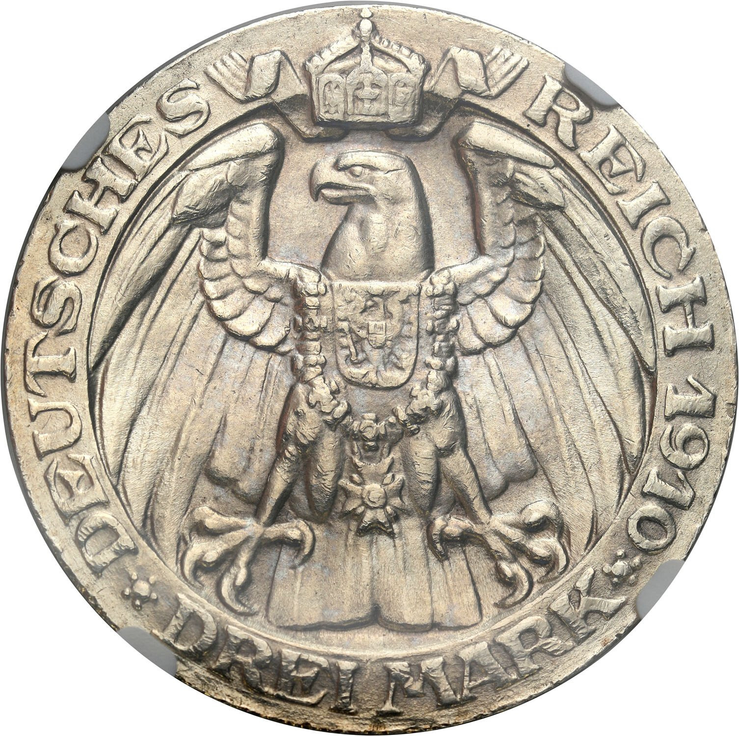 Niemcy, Prusy. 3 marki 1910 A, Uniwersytet Berlin NGC UNC
