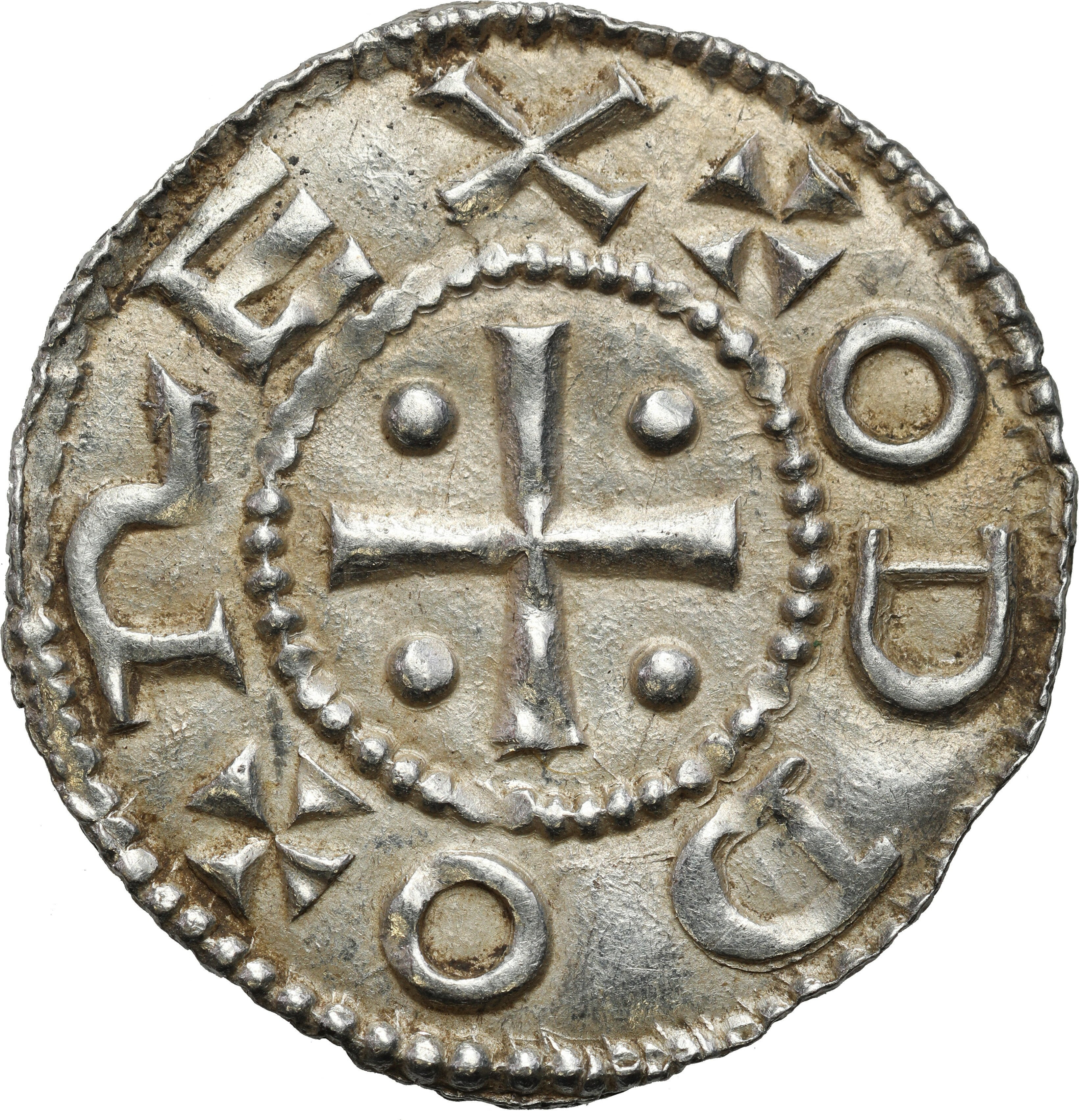 Niemcy, Kolonia. Otto III (983-1002). Denar - PIĘKNY