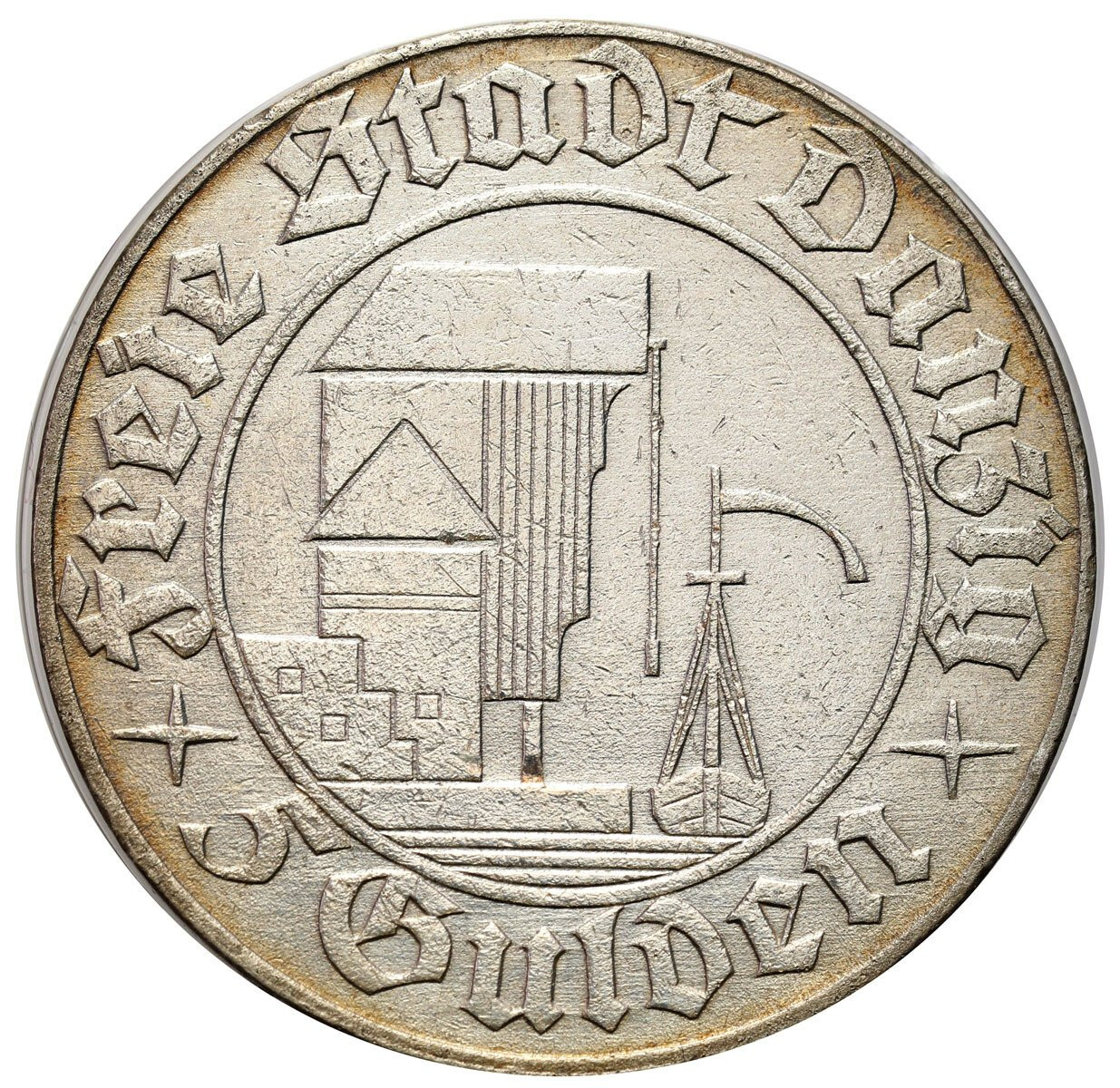 Wolne Miasto Gdańsk / Danzig. 5 guldenów 1932 Krantor / Żuraw