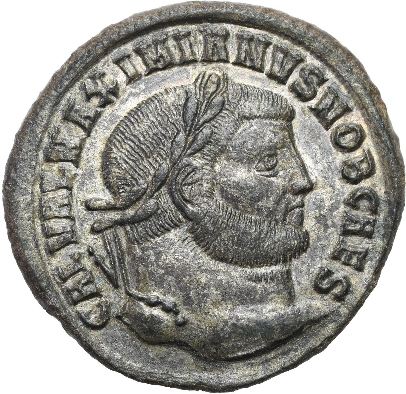 Cesarstwo Rzymskie. Galeriusz (305–311). Follis 298–299, Tesaloniki - ŁADNY