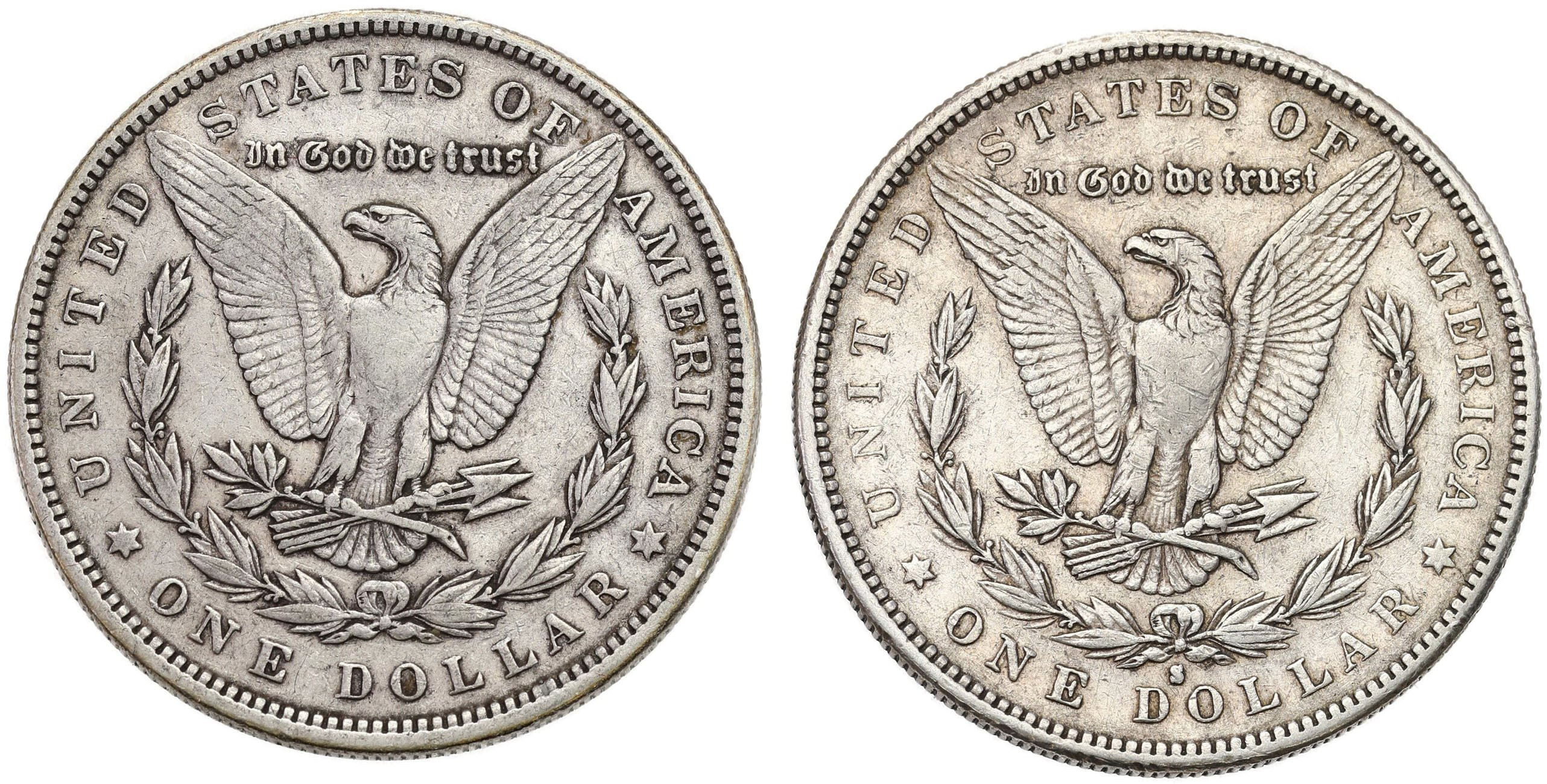 USA, Liberty 1 Dolar 1884 + 1883 Filadelfia – zestaw 2 sztuk