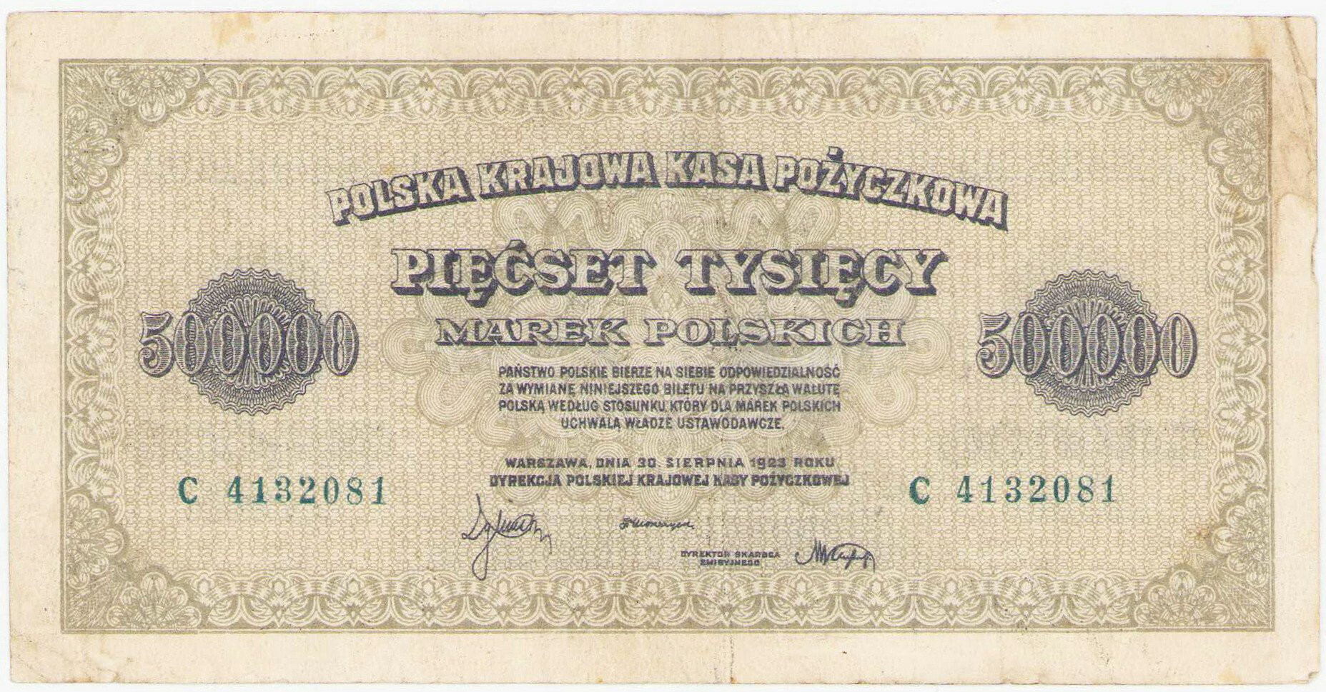  500.000 marek polskich 1923