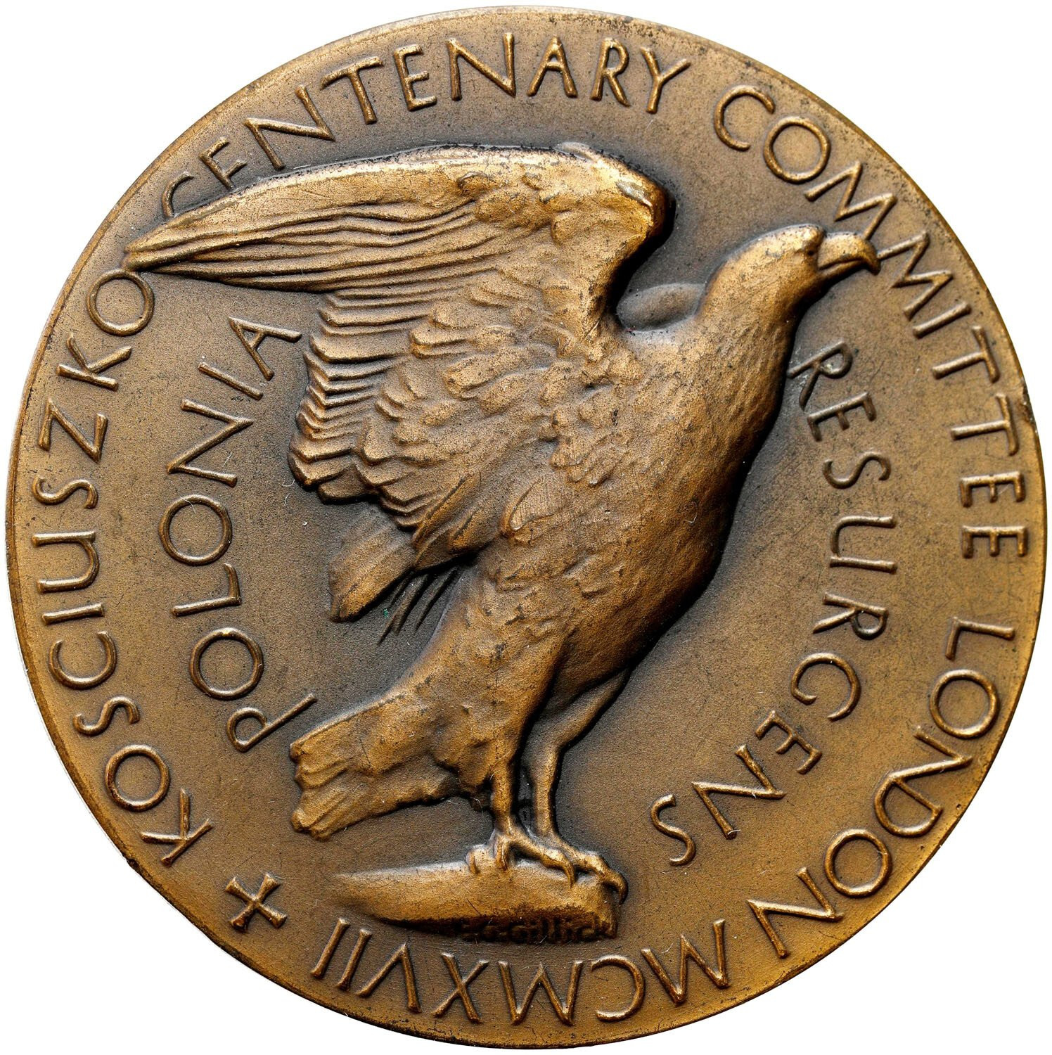 Polska. Medal. 150 rocznica śmierci Tadeusza Kościuszki (1917) 1967, Londyn 