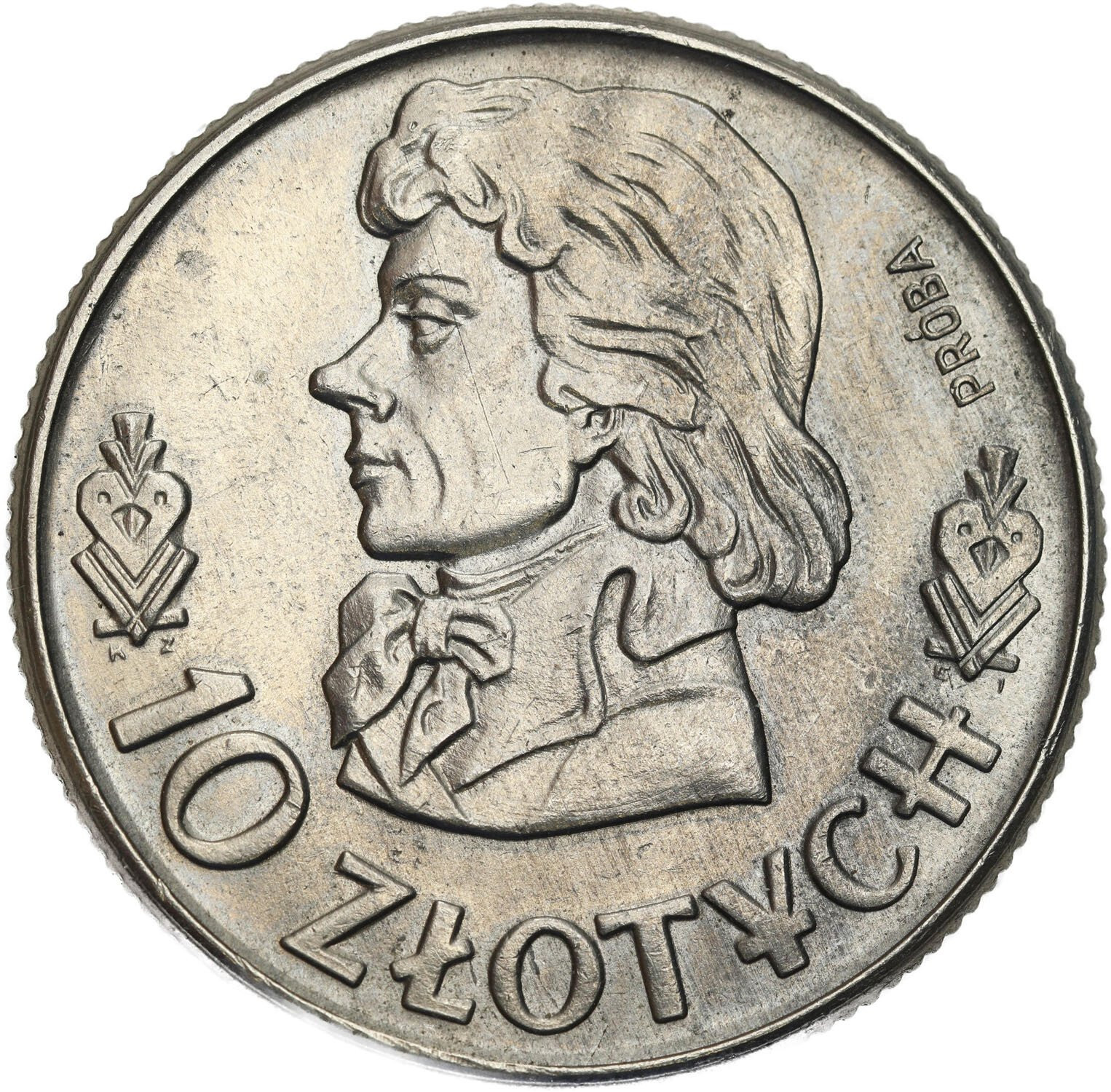 PRL. PRÓBA Nikiel 10 złotych 1960 - Tadeusz Kościuszko