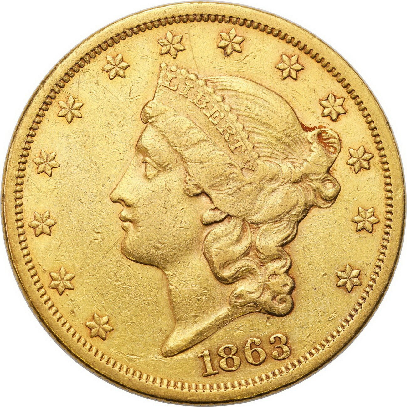 USA. 20 dolarów 1863 Filadelfia – BARDZO RZADKIE 