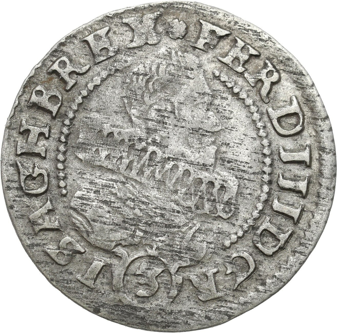 Śląsk, Księstwo Kłodzkie. Ferdynand III (1627-1637). 3 krajcary 1638 G, Kłodzko