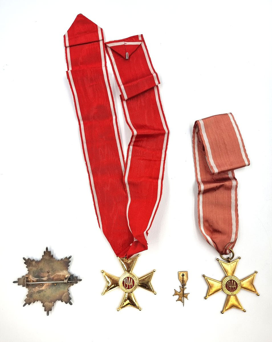 Krzyż Komandorski Orderu Polonia Restituta (2 szt.) z Gwiazdą 