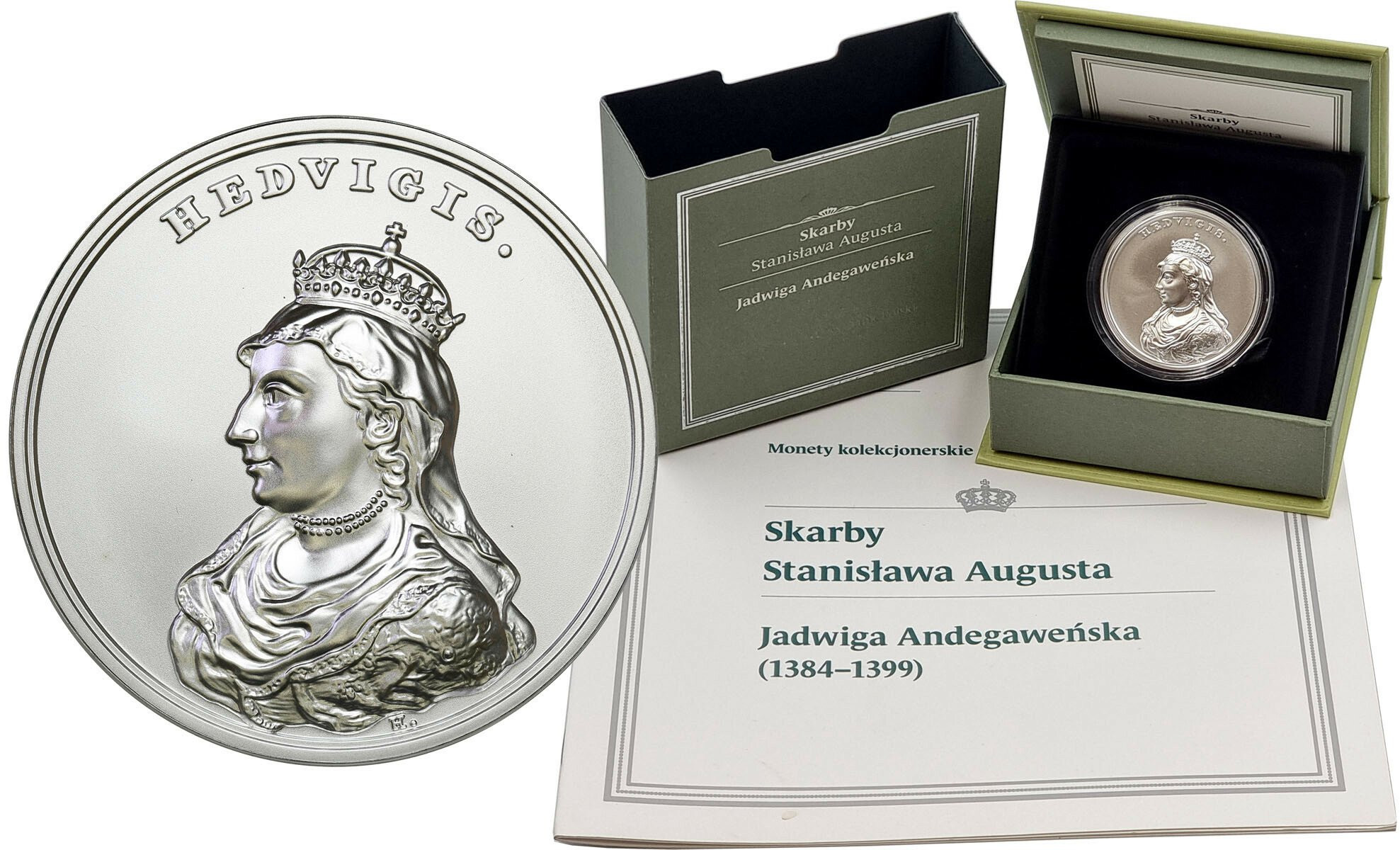 III RP. 50 złotych 2014 Skarby Stanisława Augusta - Jadwiga Andegaweńska