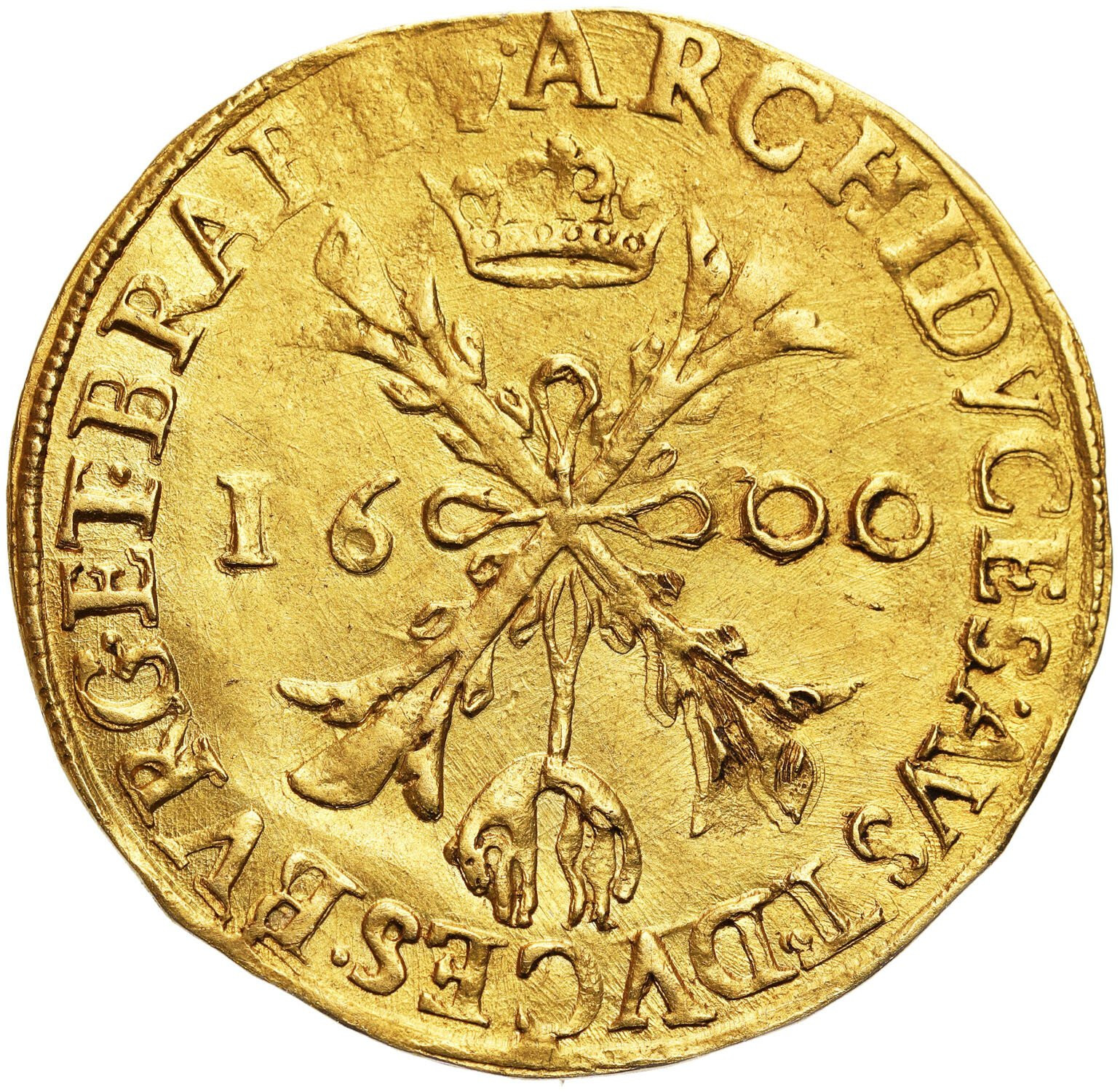 Niderlandy Hiszpańskie. Albert i Elżbieta (1598-1621). Brabancja, podwójny albertyn 1600, Antwerpia