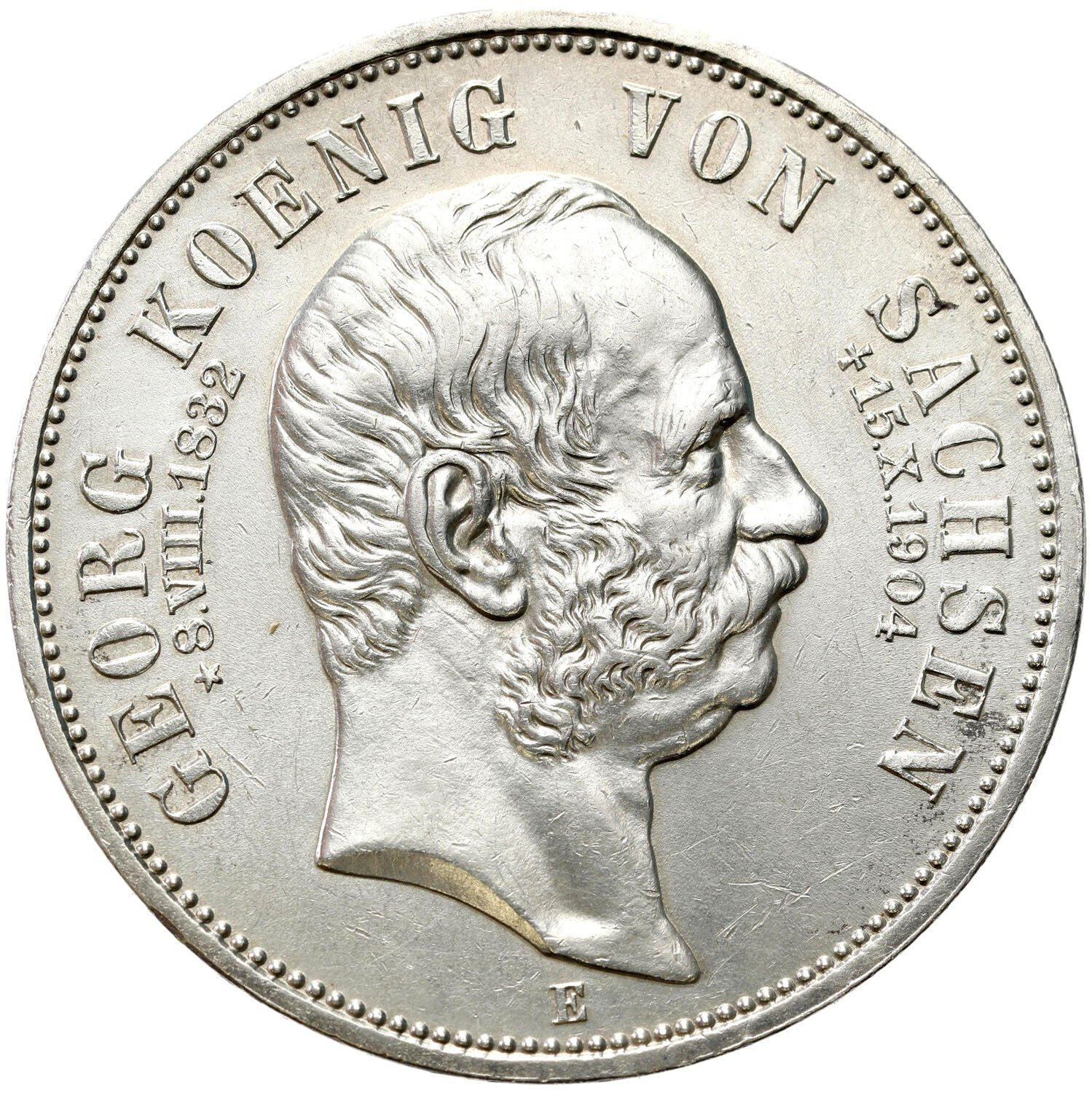 Niemcy, Saksonia. Jerzy (1902–1904), 5 marek 1904 E, Muldenhütten