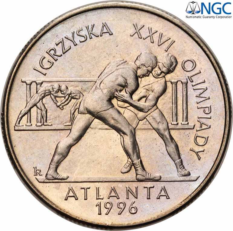 III RP. 2 złote 1995 Igrzyska XXVI Olimpiady Atlanta 1996 NGC MS64