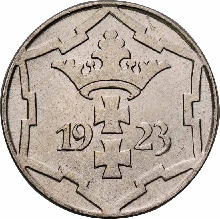 WM Gdańsk. 10 fenigów 1923 NGC MS64