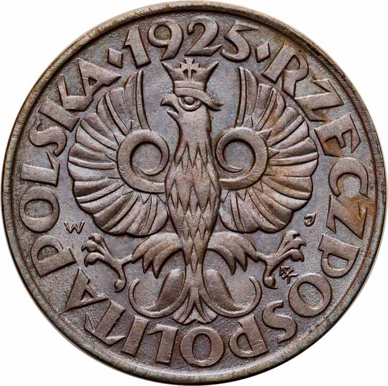 II RP. 5 groszy 1925 NGC MS64 BN (MAX)