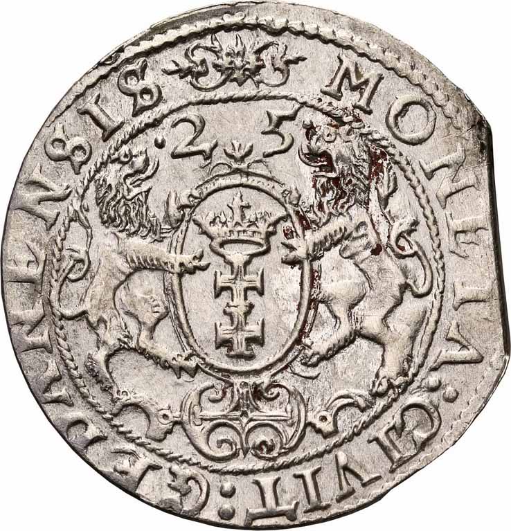 Zygmunt III Waza. Ort (18 groszy) 1625, Gdańsk NGC UNC DETAILS