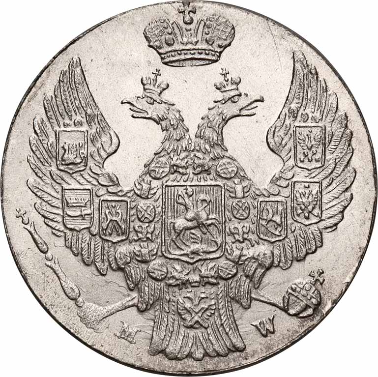 Polska XIX w. 10 groszy 1840 MW NGC MS66