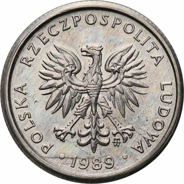 PRL PRÓBA aluminium 1 złoty 1989 NGC PF66 (MAX)